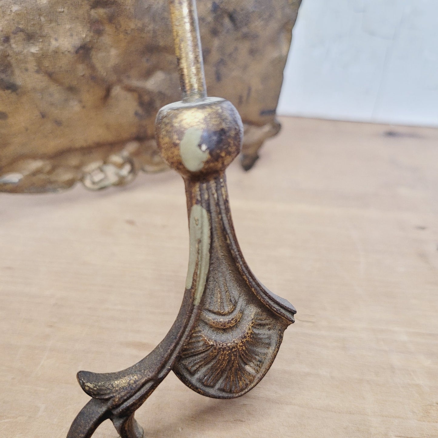 Antique Bradley and Hubbard Cast Iron Wall Plaque 1812 Figural Relief Easel Back