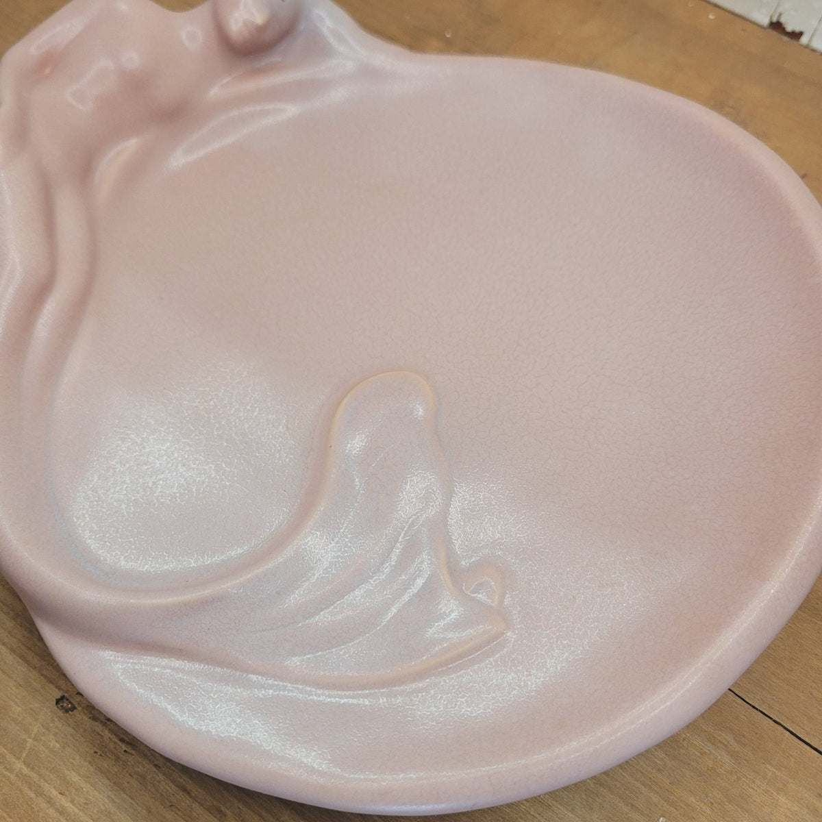 Van Briggle Pottery Mermaid Lorelei Tray Dusty Rose Loretta Short Colo Springs