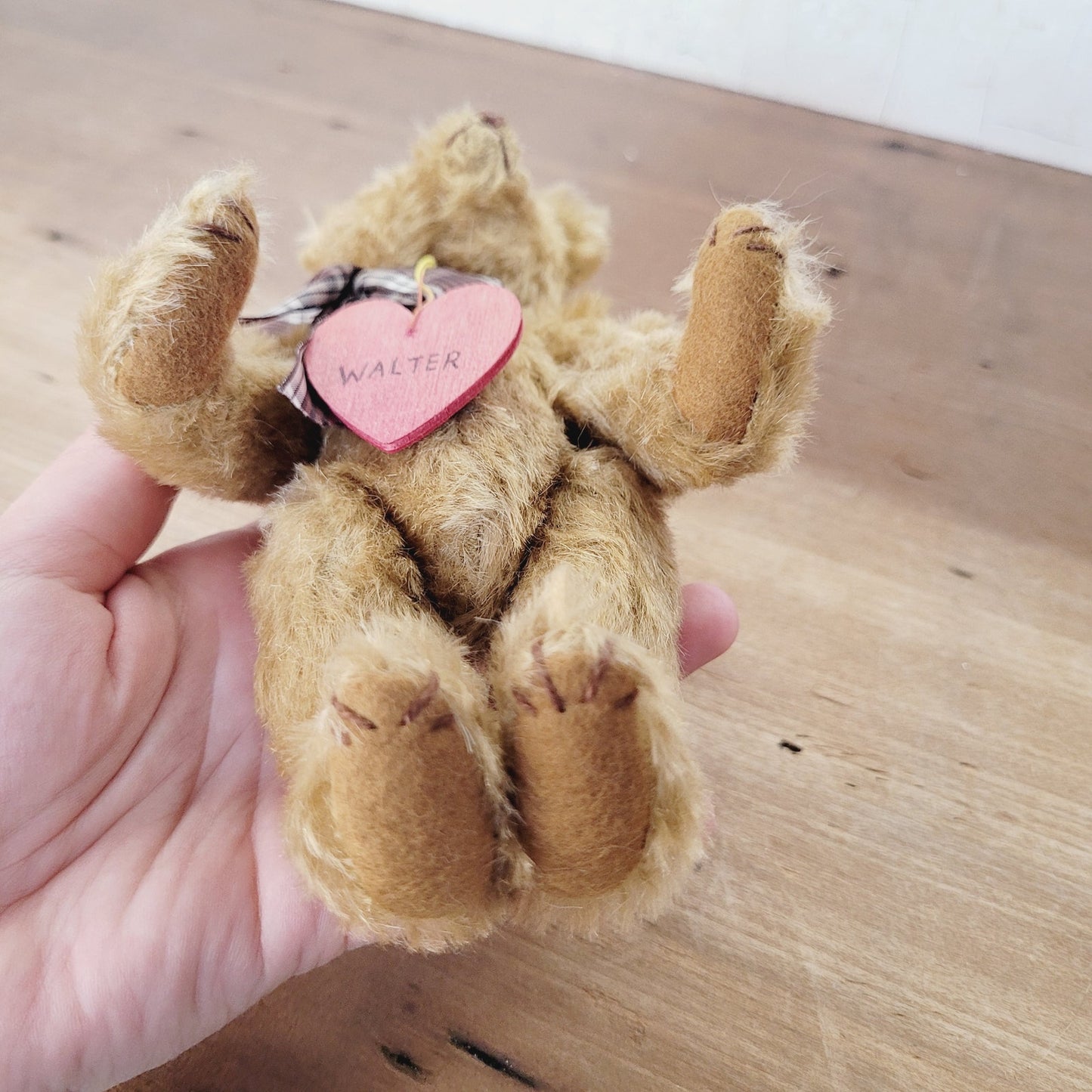 Cranberry Mountain Bear Walter Mohair Teddy Bear 1990 Muriel Townsend 7” Jointed