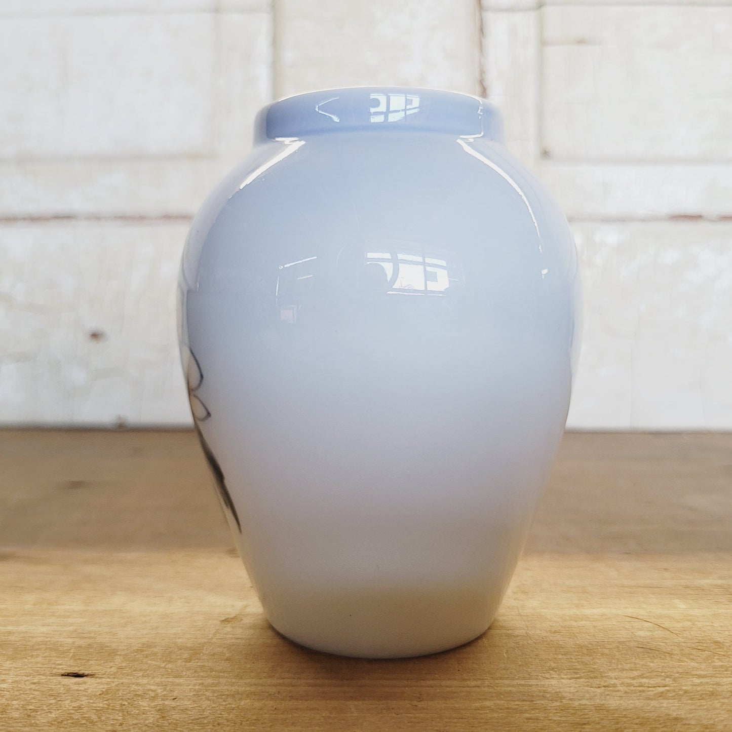 Lyngby Porcelæn Denmark Hand Painted Floral Vase 4” Danish Porcelain