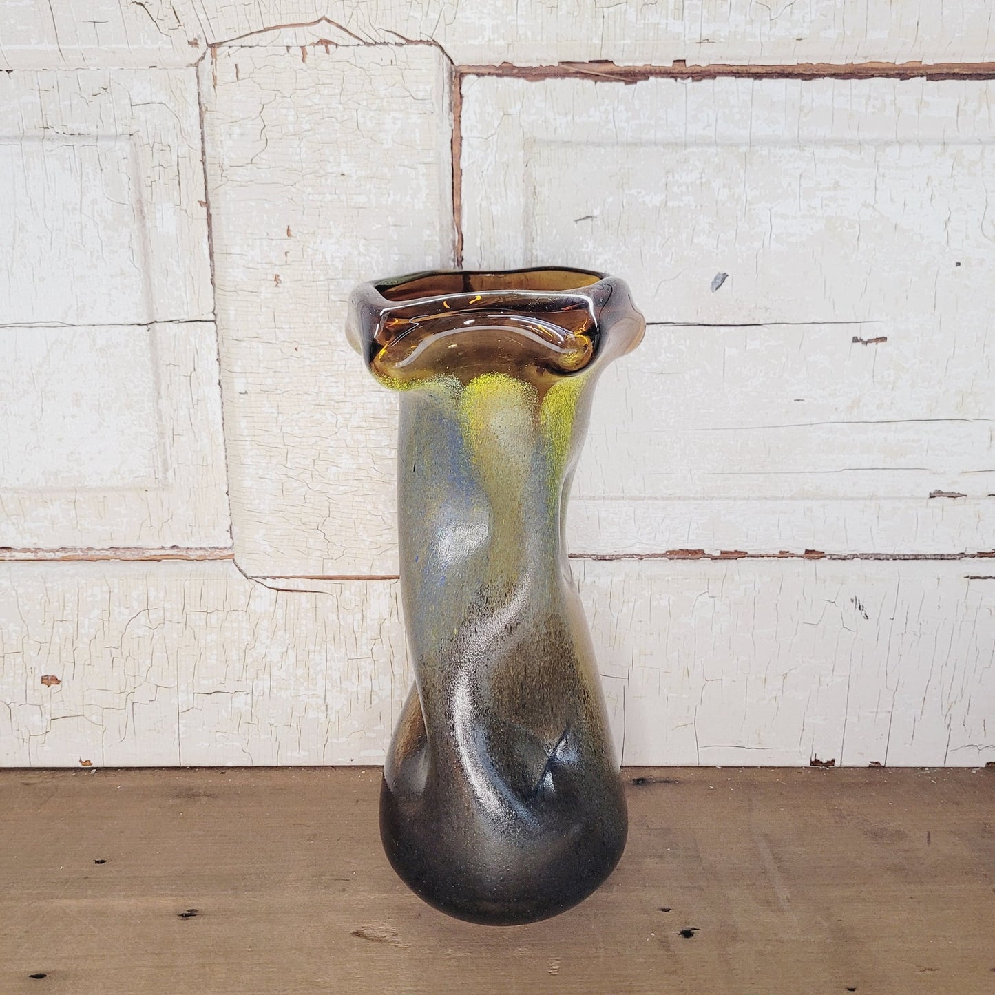 Vintage 1960s Dino Martens Murano Glass Pinched Vase – Aureliano Toso, Italy