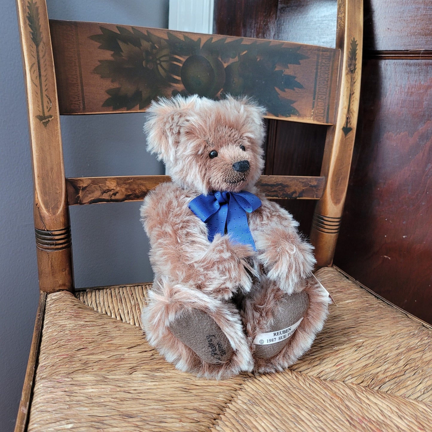 Rare Sue Foskey Nostalgic Bear Reuben - Limited Edition, Signed, 1987 - #33/100