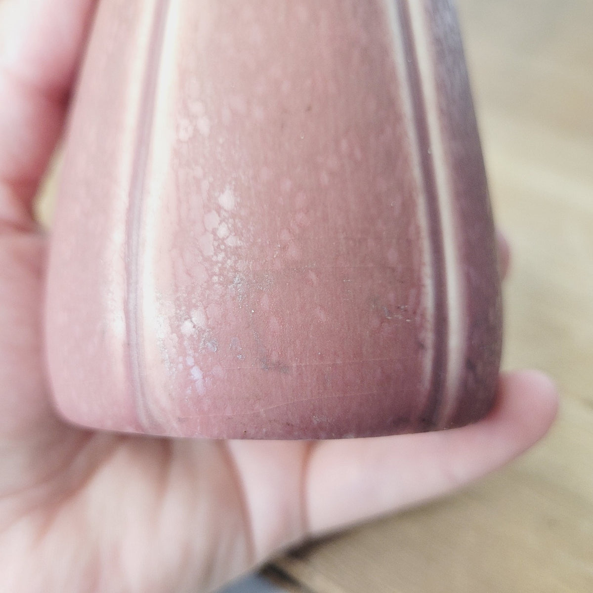 Rookwood 1920 Matte Rose Pink Vase Shape 1824 Incised Geometric Arts Crafts
