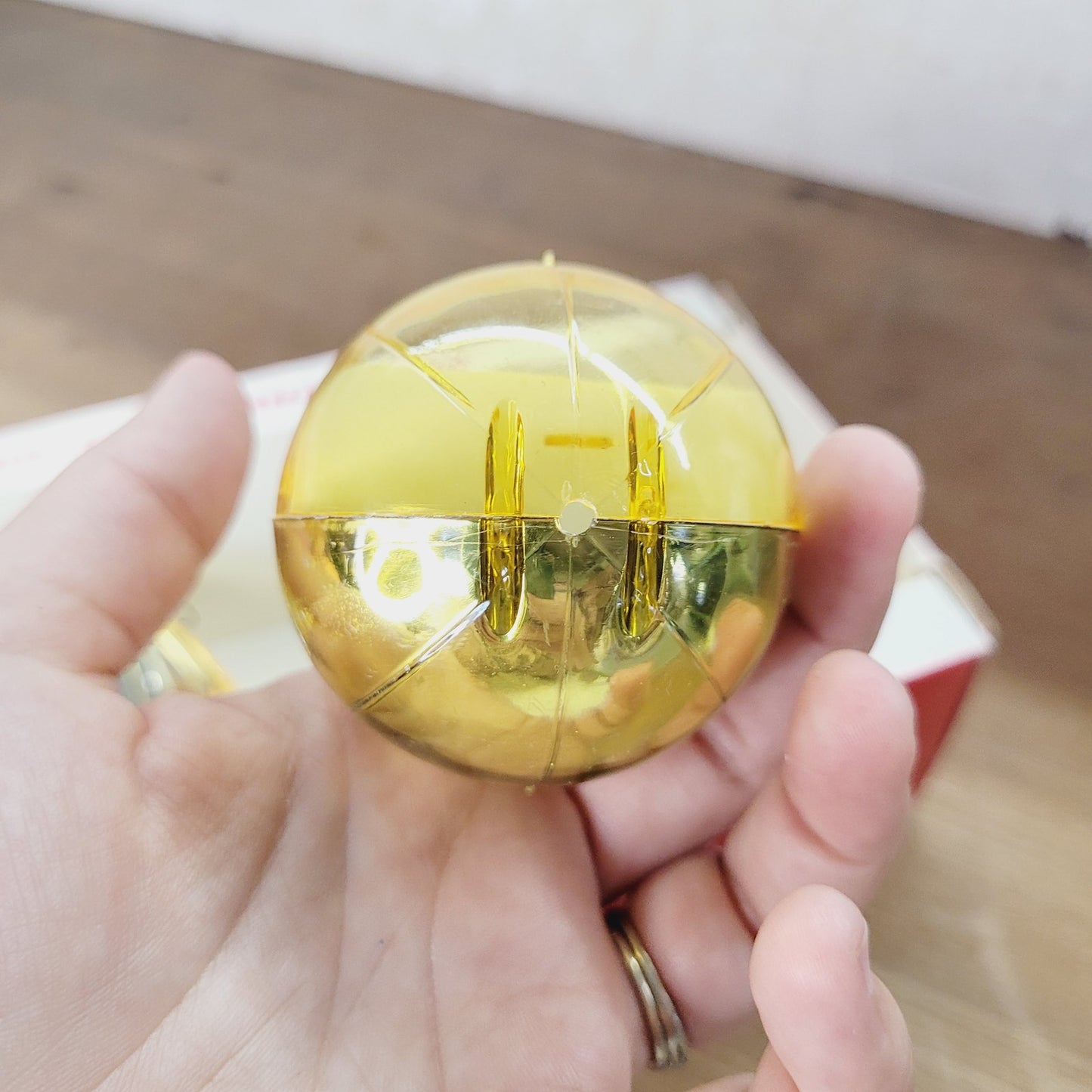 Vintage Jewel Brite Nativity Diorama Christmas Ornaments Set of 4 with Box