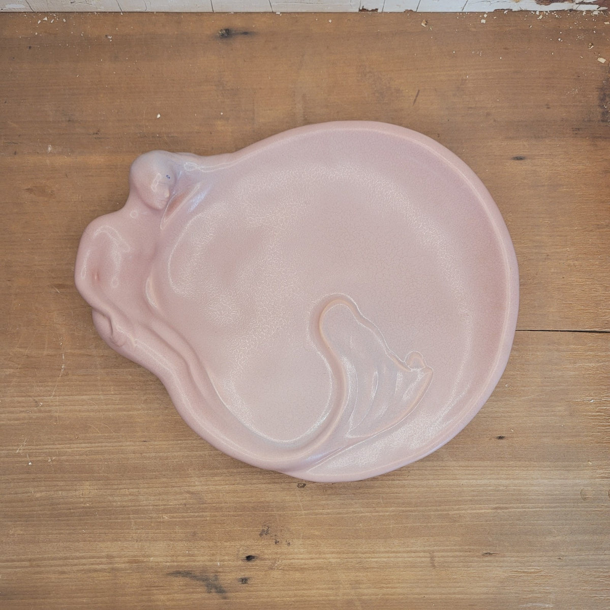 Van Briggle Pottery Mermaid Lorelei Tray Dusty Rose Loretta Short Colo Springs