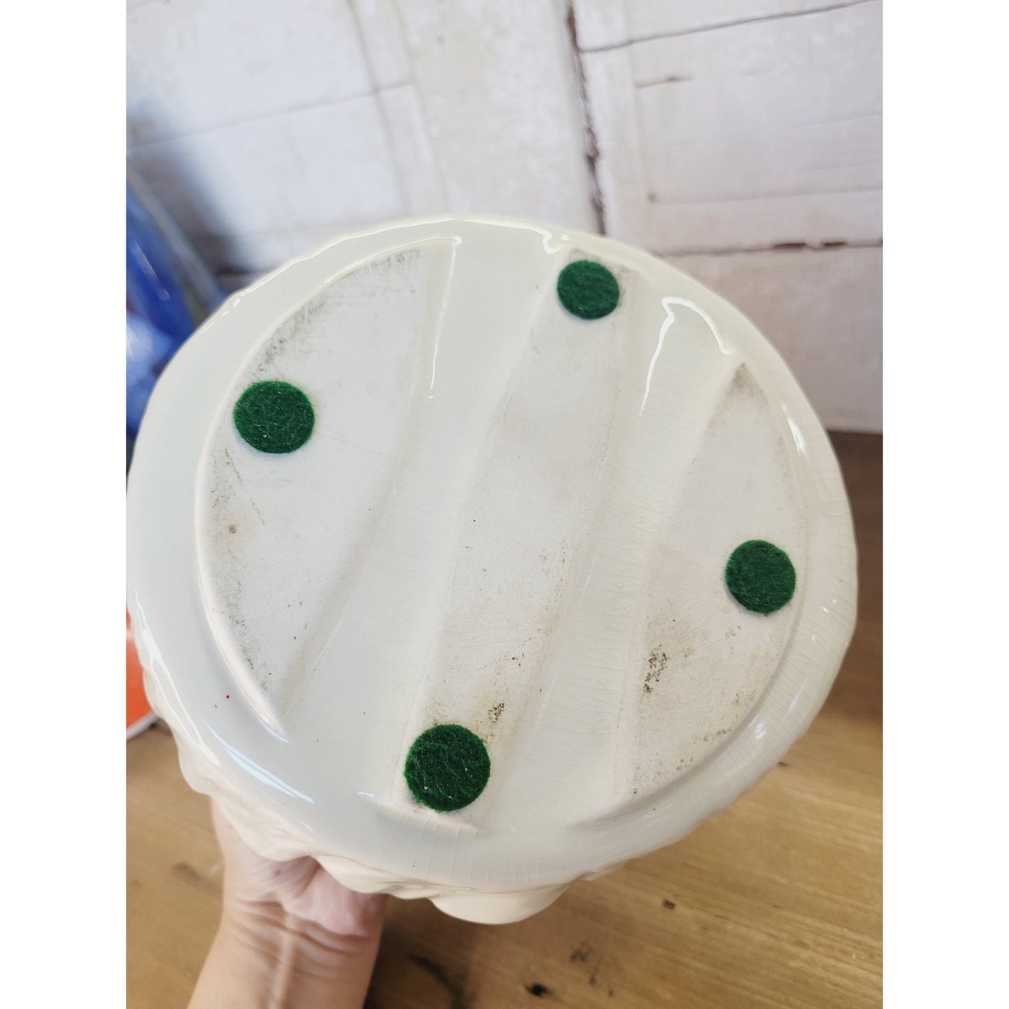 Vintage Santa Cookie Jar 1960s Hand Painted Santa Face Christmas Kitchen