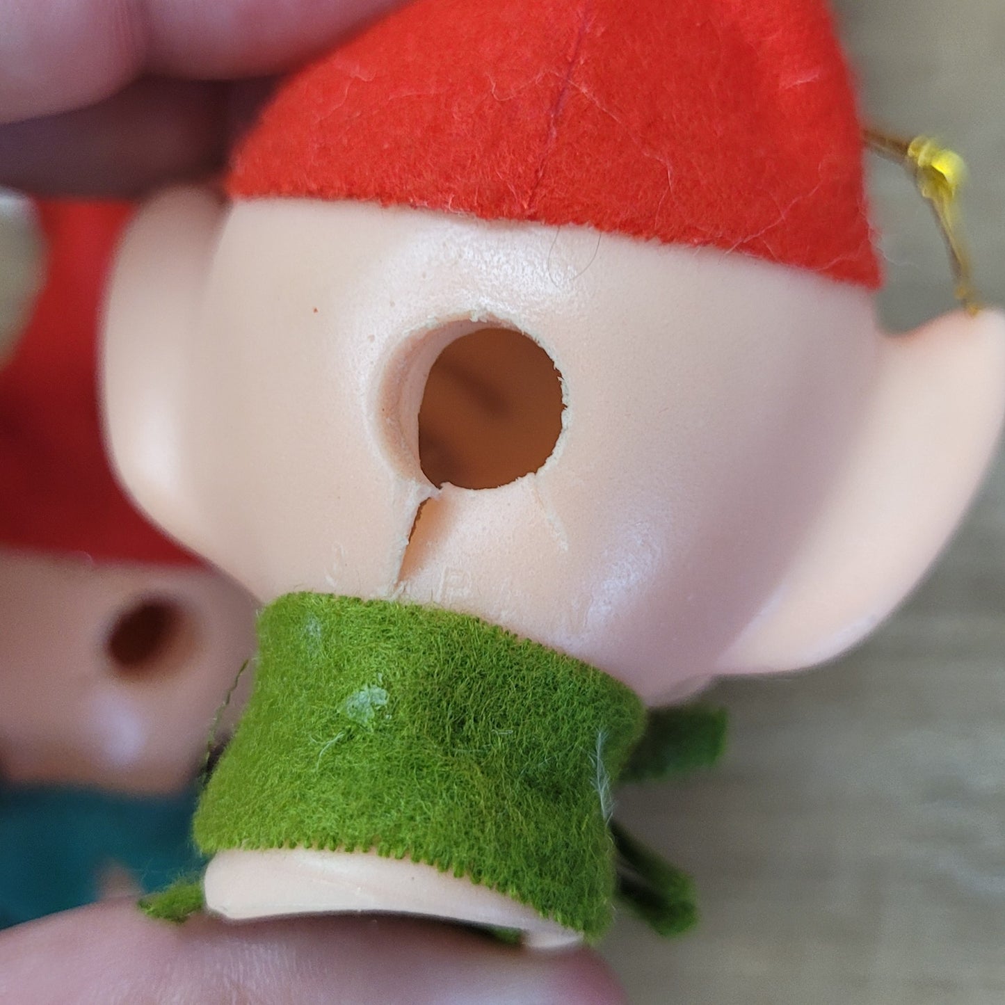 Set of 6 Vintage Elf Pixie Light Covers | Japan 1960s Knee Hugger Christmas