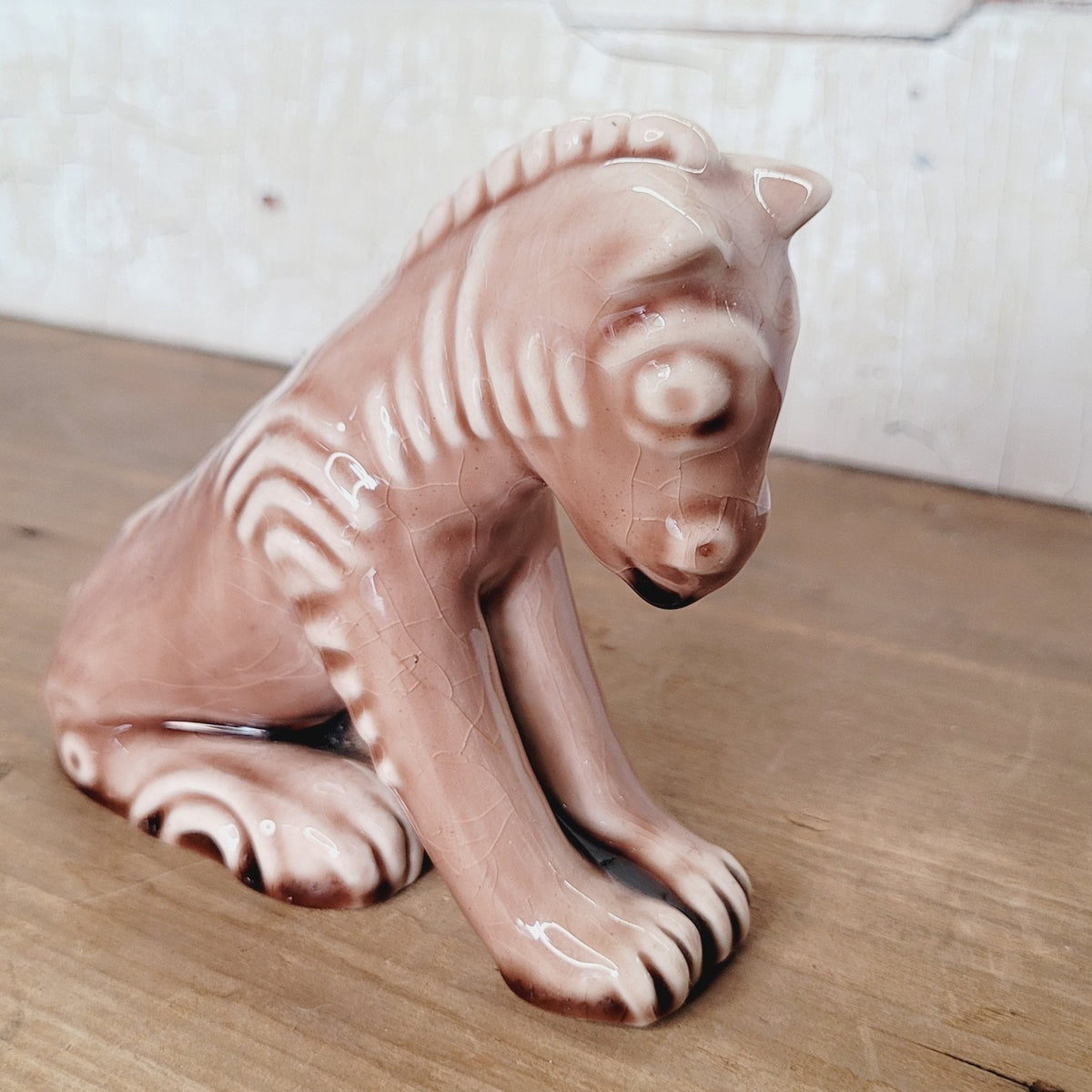 Rookwood Pottery Fabeltier 1900 #6243 Wine Madder Glaze Louise Abel Paperweight