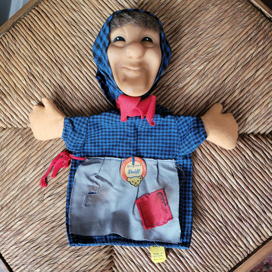 Vintage Steiff Witch Hand Puppet #7075/17 - 1969-77