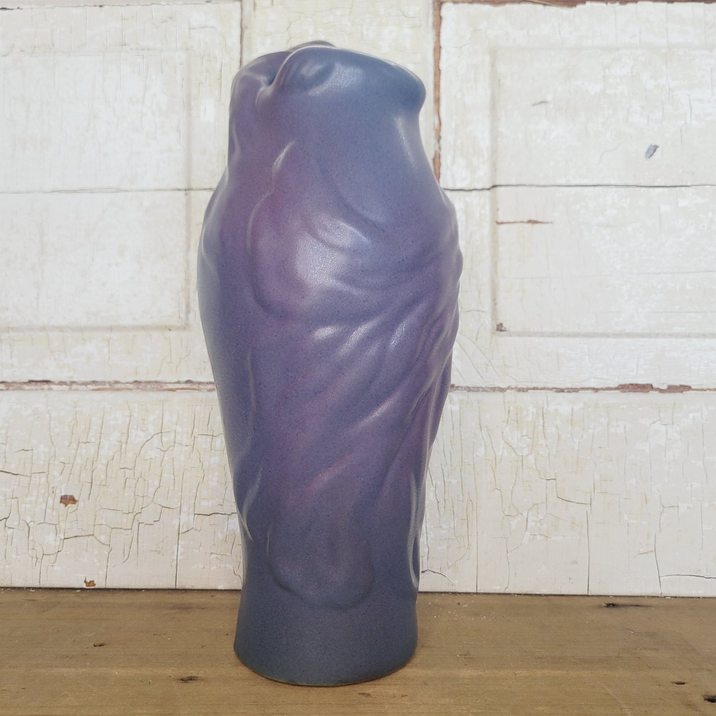 Rare Van Briggle Art Nouveau Style Blue Vase Named Lorelei