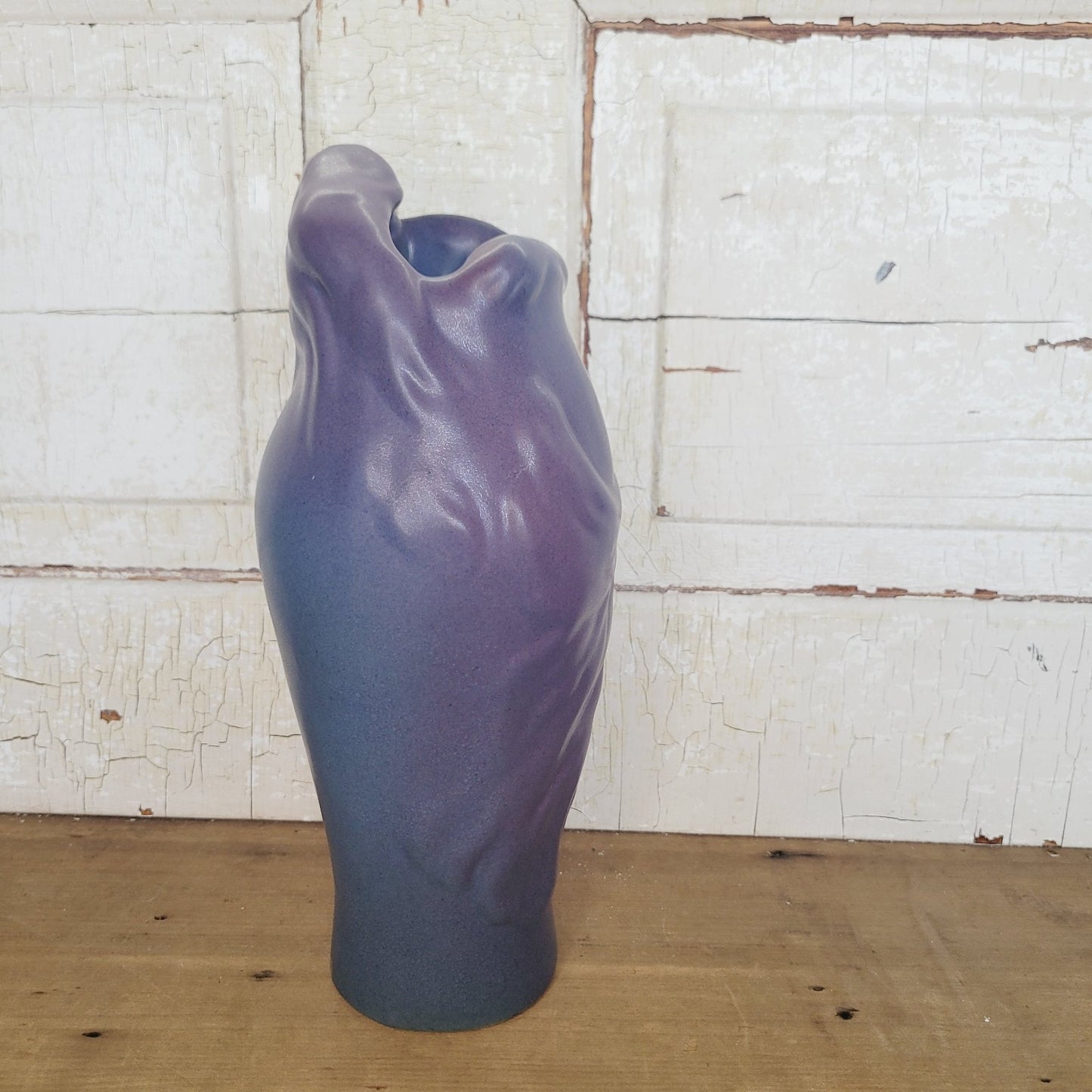 Rare Van Briggle Art Nouveau Style Blue Vase Named Lorelei