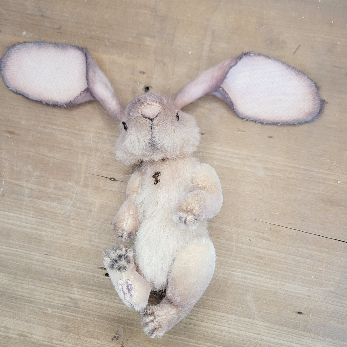 Mary Wimberley OOAK 7" Lexie Sleepy Bunny Jointed Artist Mohair Alpaca 2004