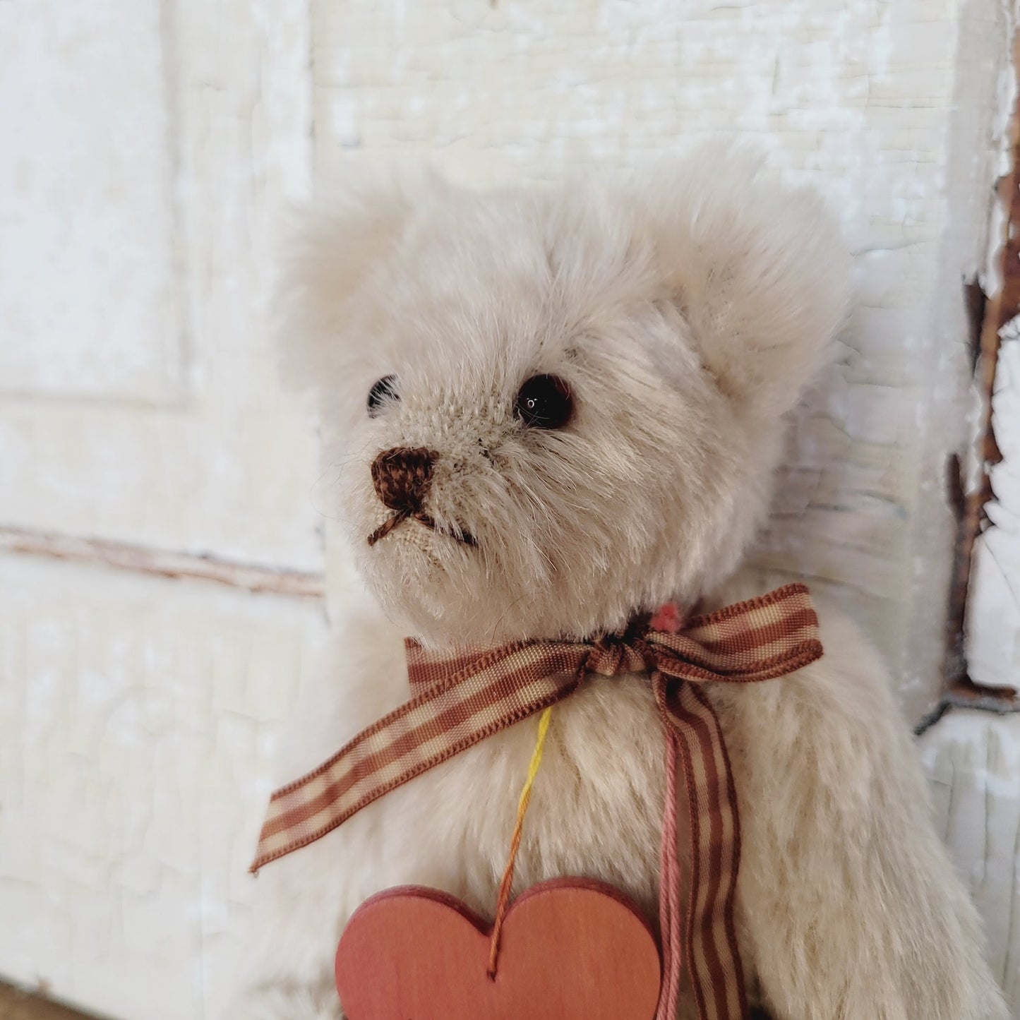 Cranberry Mountain Bear Walter Mohair Teddy Bear 1990 Muriel Townsend 7” Jointed