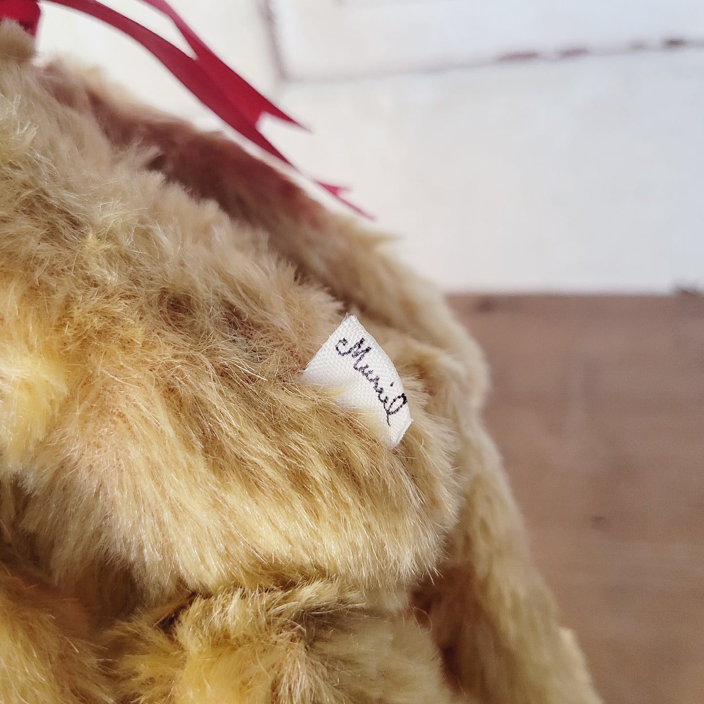Vintage Cranberry Mountain Bear, "Huey" Mohair Teddy Bear, 10", Muriel Townsend