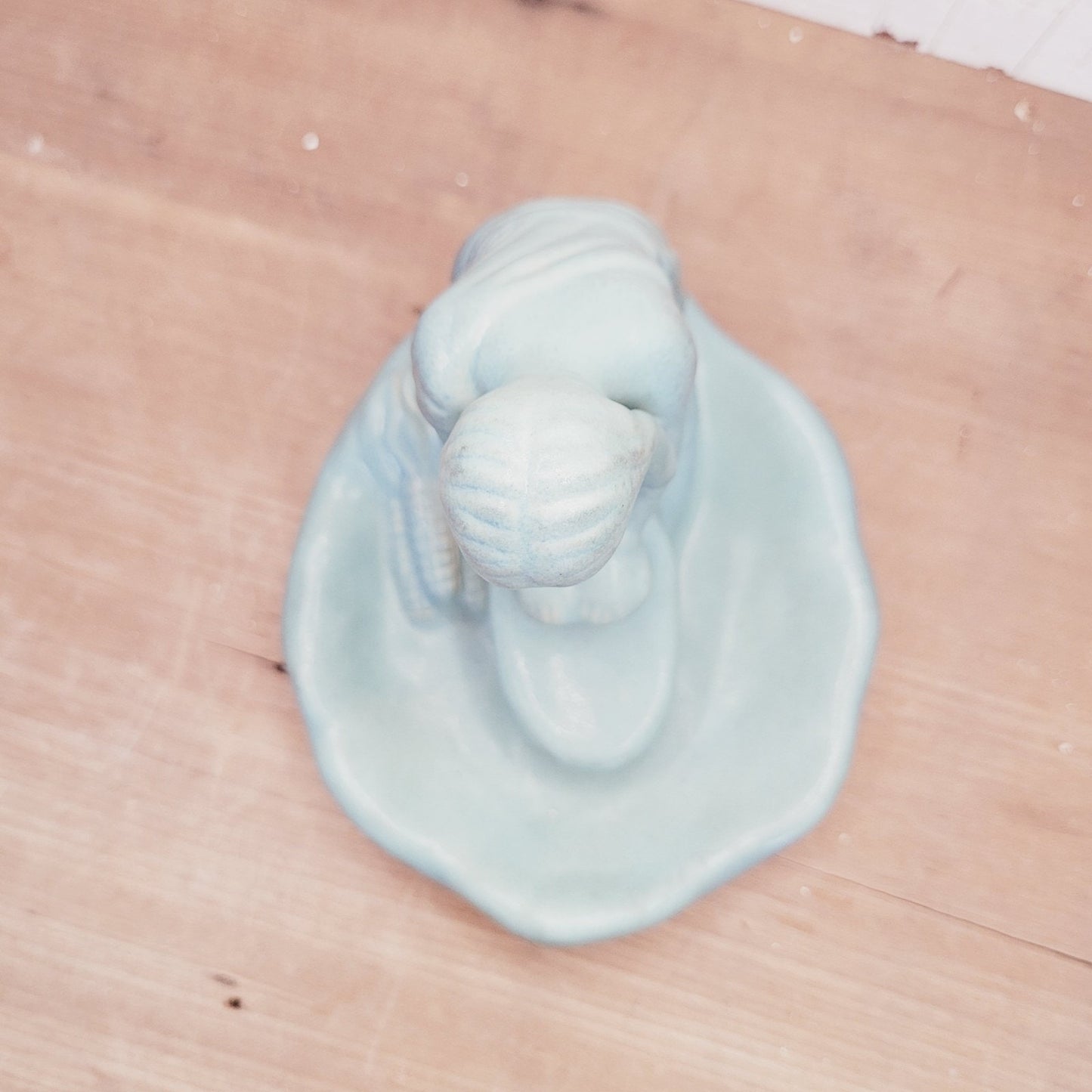 Van Briggle Pottery Indian Corn Maiden Figurine Blue/Turquoise Colorado Springs