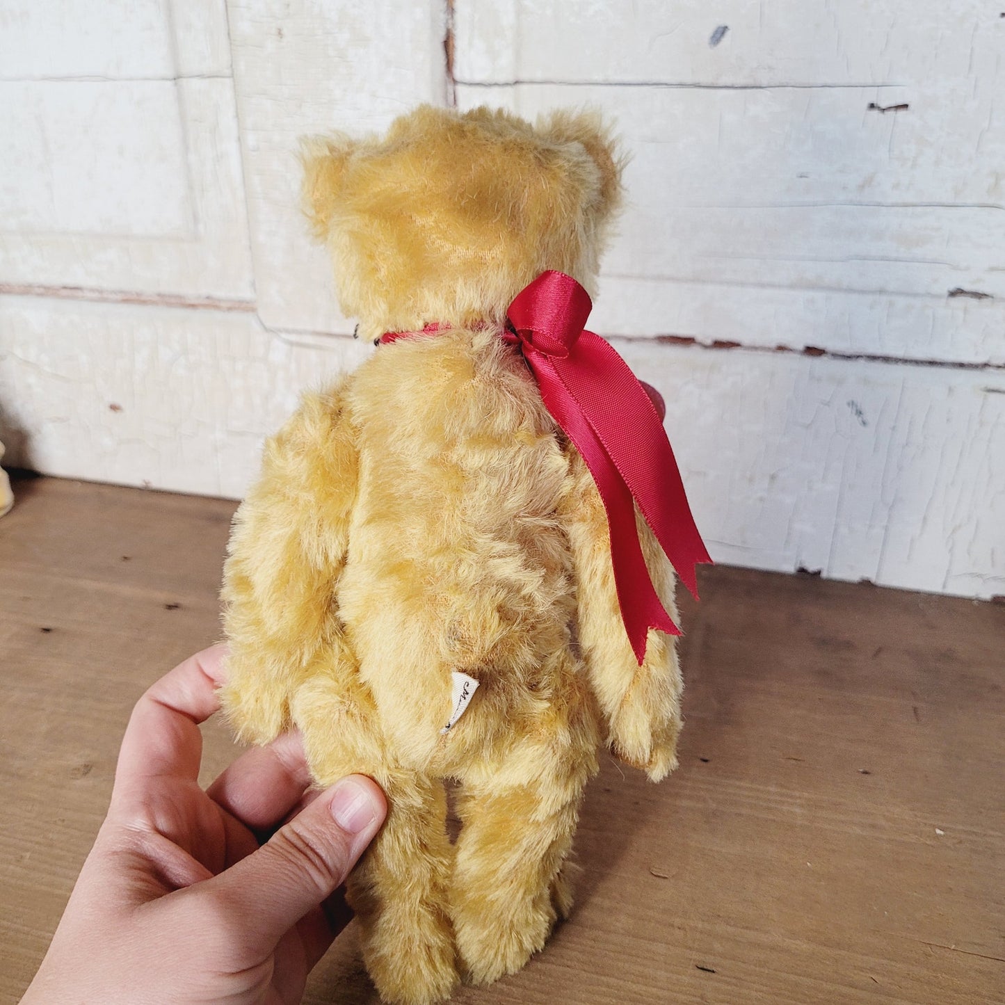 Vintage Cranberry Mountain Bear, "Huey" Mohair Teddy Bear, 10", Muriel Townsend