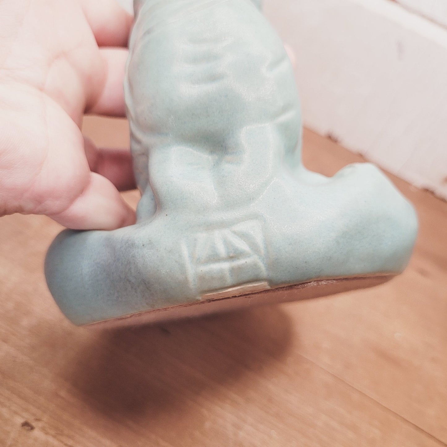 Van Briggle Pottery Indian Corn Maiden Figurine Blue/Turquoise Colorado Springs