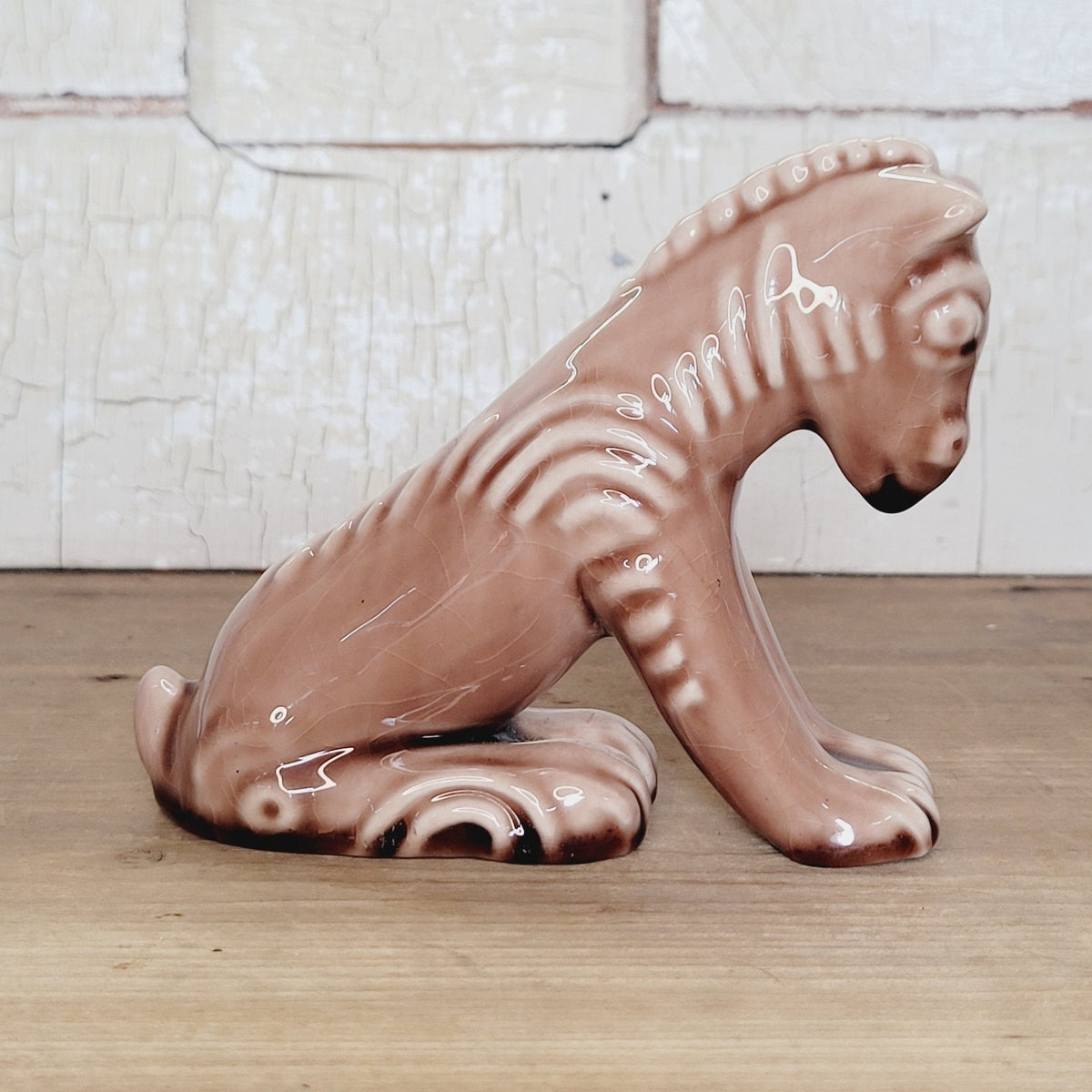 Rookwood Pottery Fabeltier 1900 #6243 Wine Madder Glaze Louise Abel Paperweight