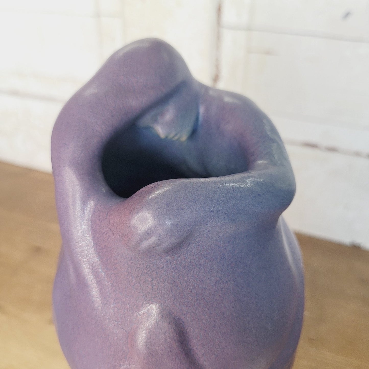 Rare Van Briggle Art Nouveau Style Blue Vase Named Lorelei