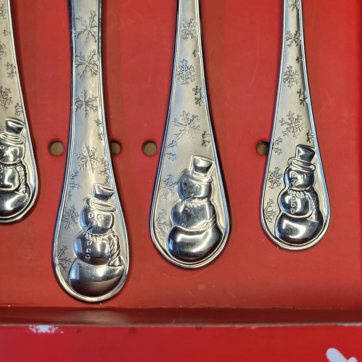 NEW Cambridge Silversmiths Snowman Frost 20pc Flatware Set Service for 4