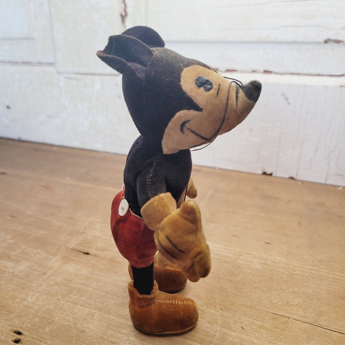 Rare Hard to Find 1930s Steiff Mickey Mouse Antique Velveteen Mouse 6"