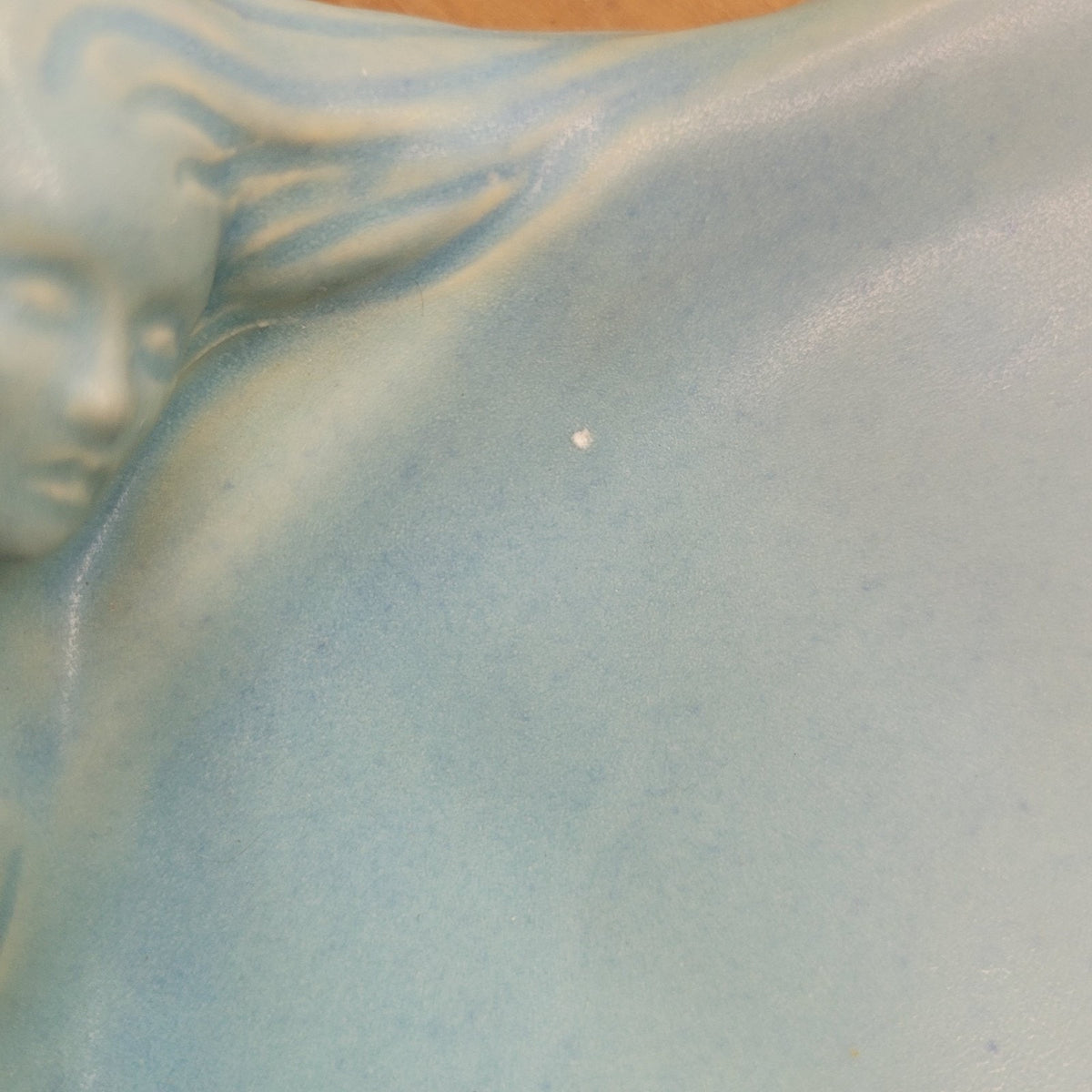 Van Briggle Pottery Mermaid Tray Dish Plate Ming Blue Matte Colorado Springs
