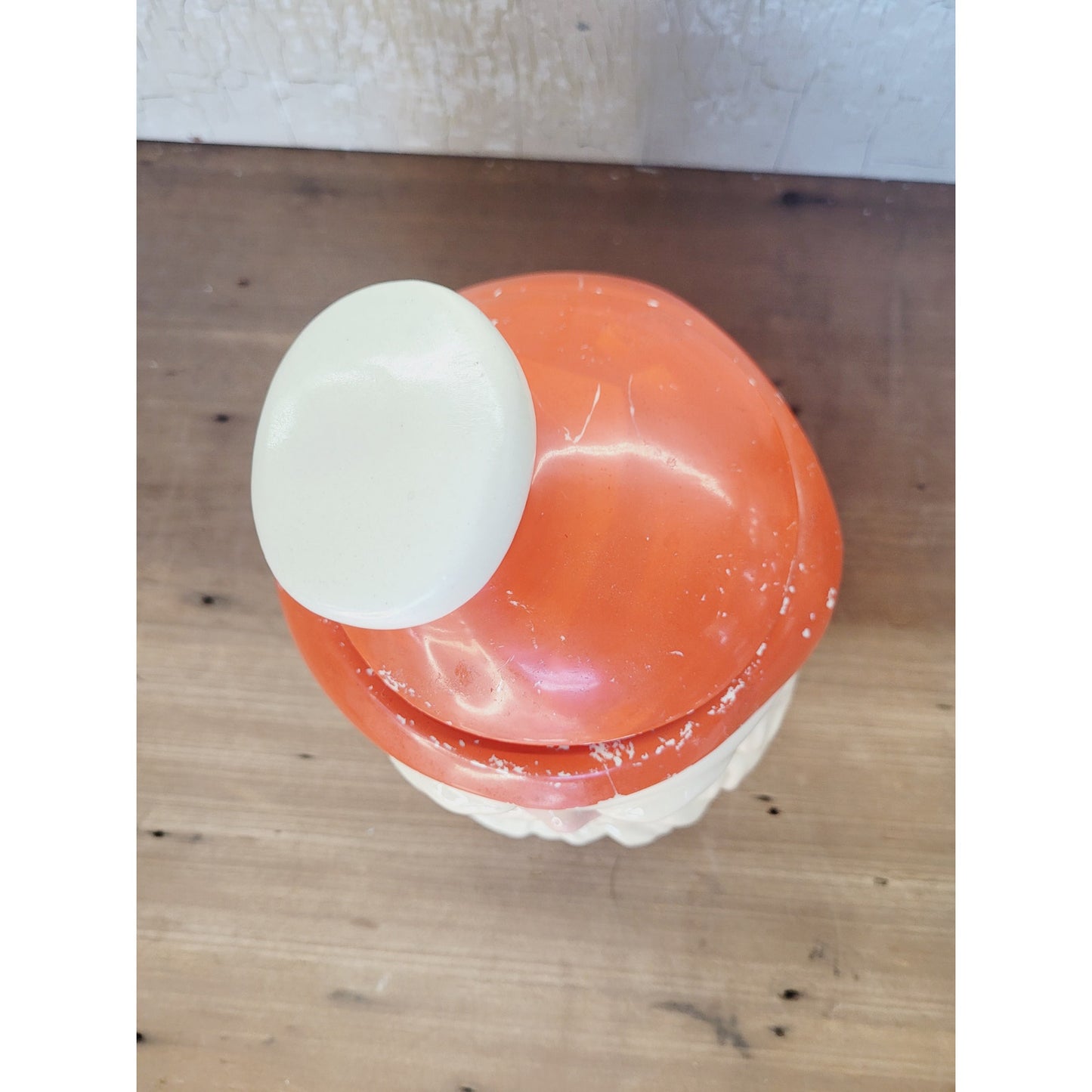 Vintage Santa Cookie Jar 1960s Hand Painted Santa Face Christmas Kitchen