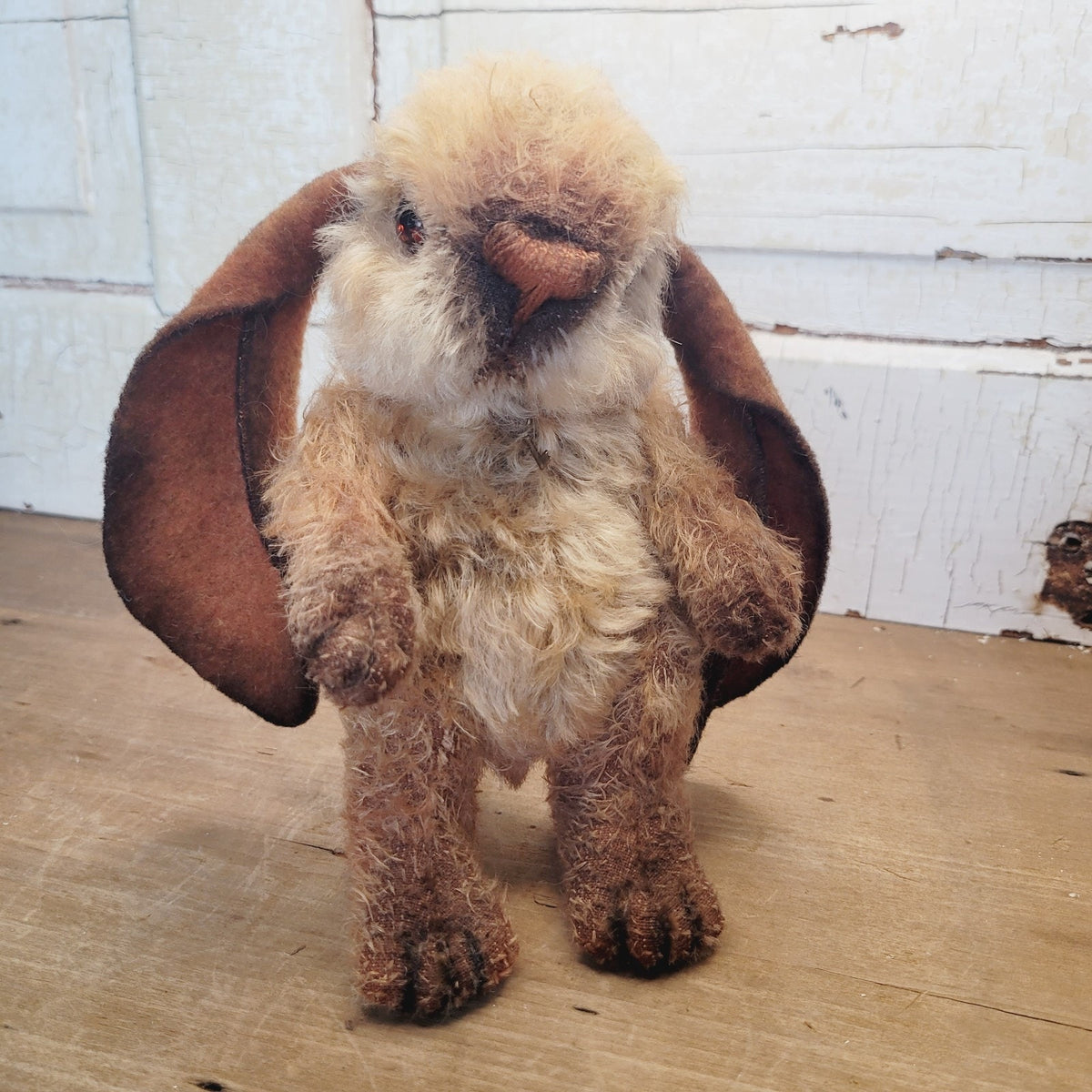 Mary Wimberley Little Russell Standing Bunny 8" Artist Mohair 1 of 2, 2004