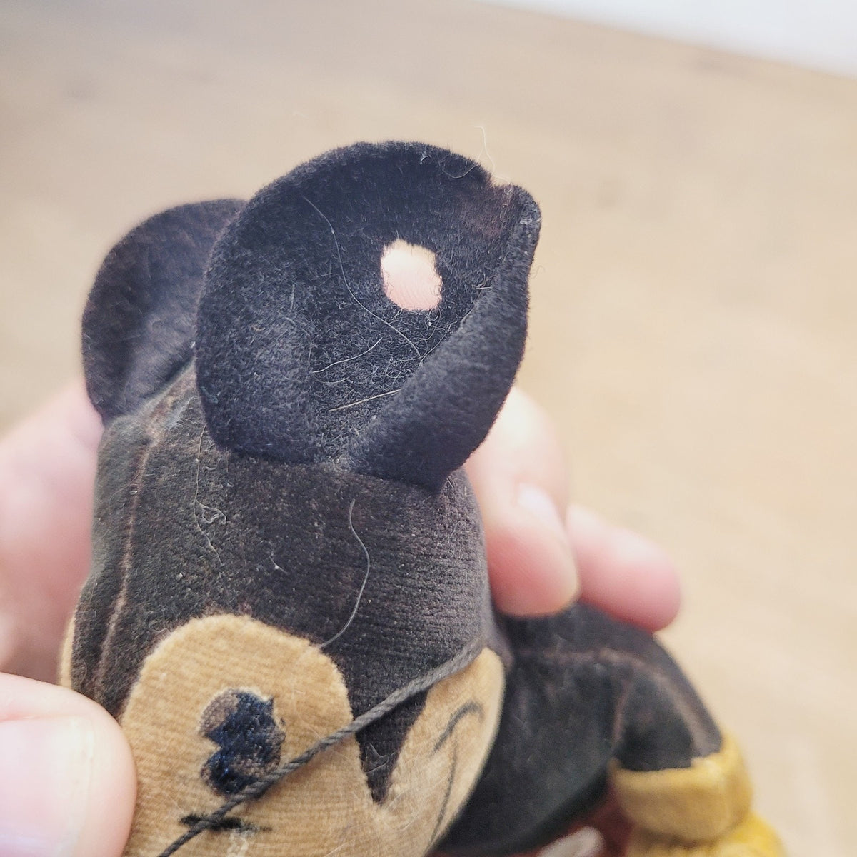 Rare Hard to Find 1930s Steiff Mickey Mouse Antique Velveteen Mouse 6"