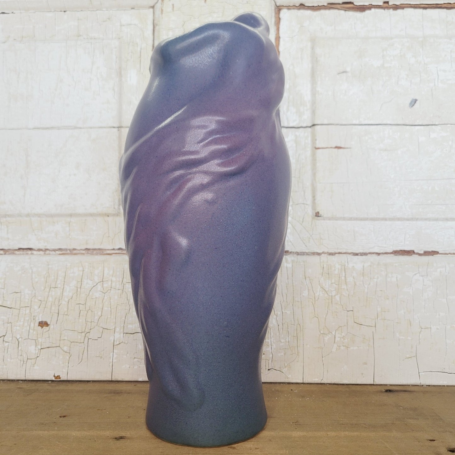 Rare Van Briggle Art Nouveau Style Blue Vase Named Lorelei