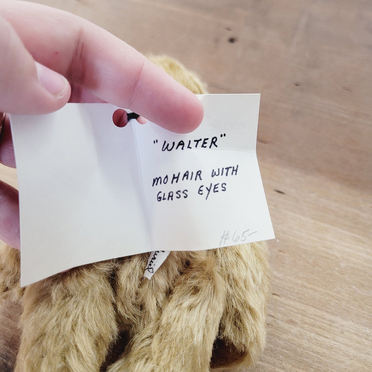 Cranberry Mountain Bear Walter Mohair Teddy Bear 1990 Muriel Townsend 7” Jointed
