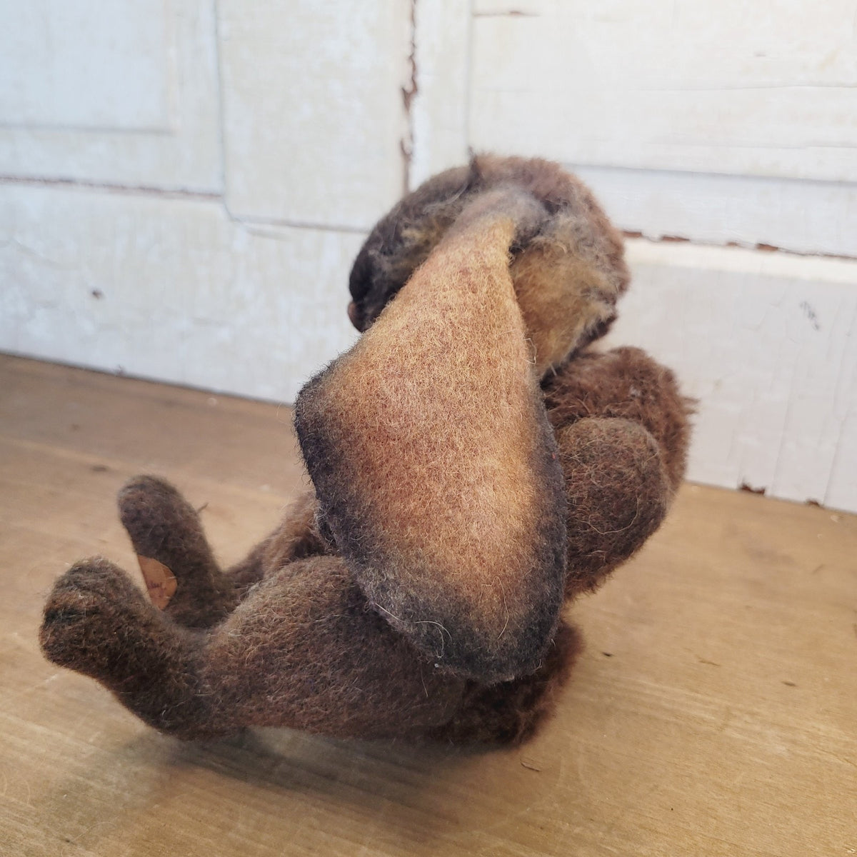 Mary Wimberley OOAK 9" Bumbo Bunny Jointed Artist Alpaca Wool Green Eyes 2004