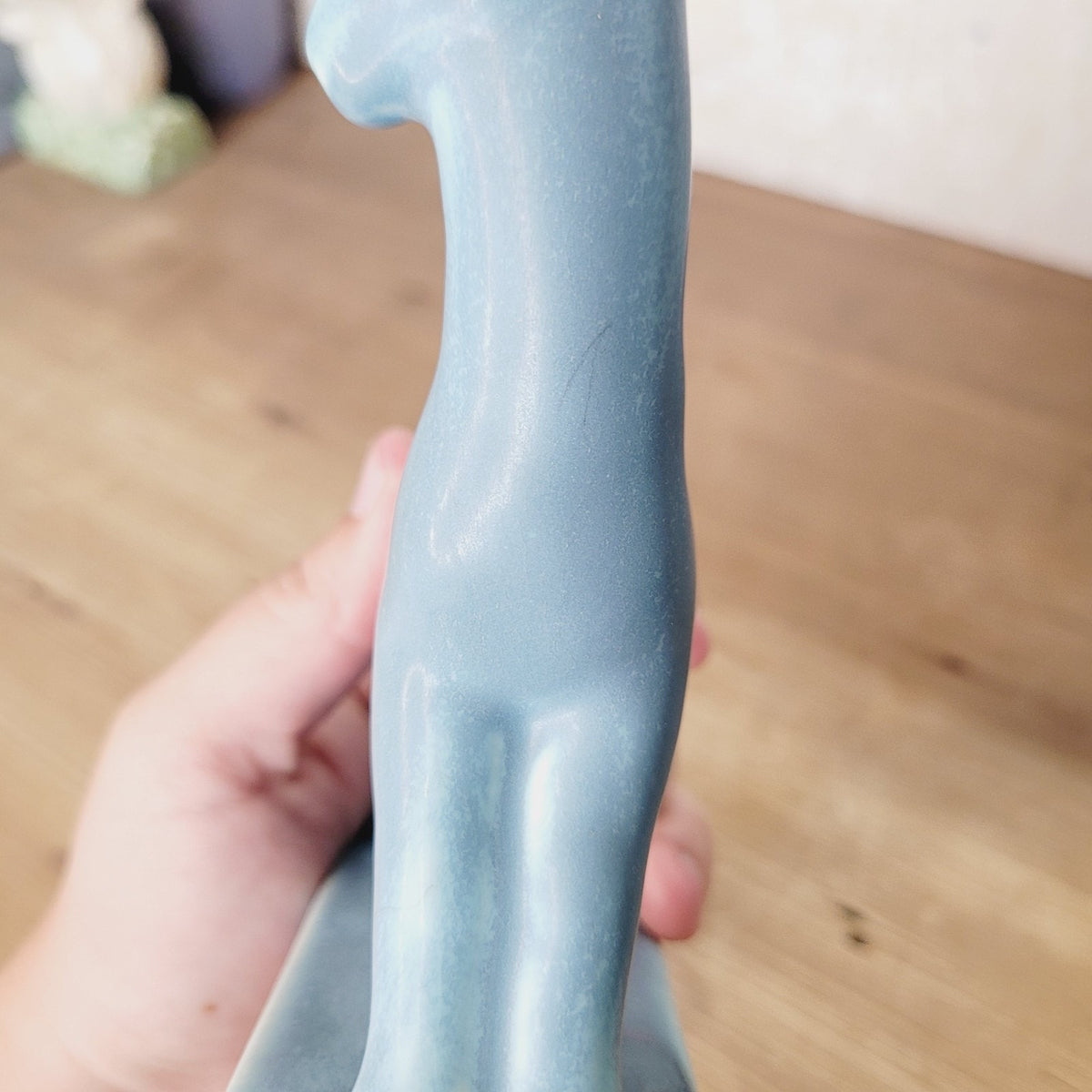 Rookwood Pottery 1945 Matte Blue Goat Figurine #6170 Louise Abel No Chips