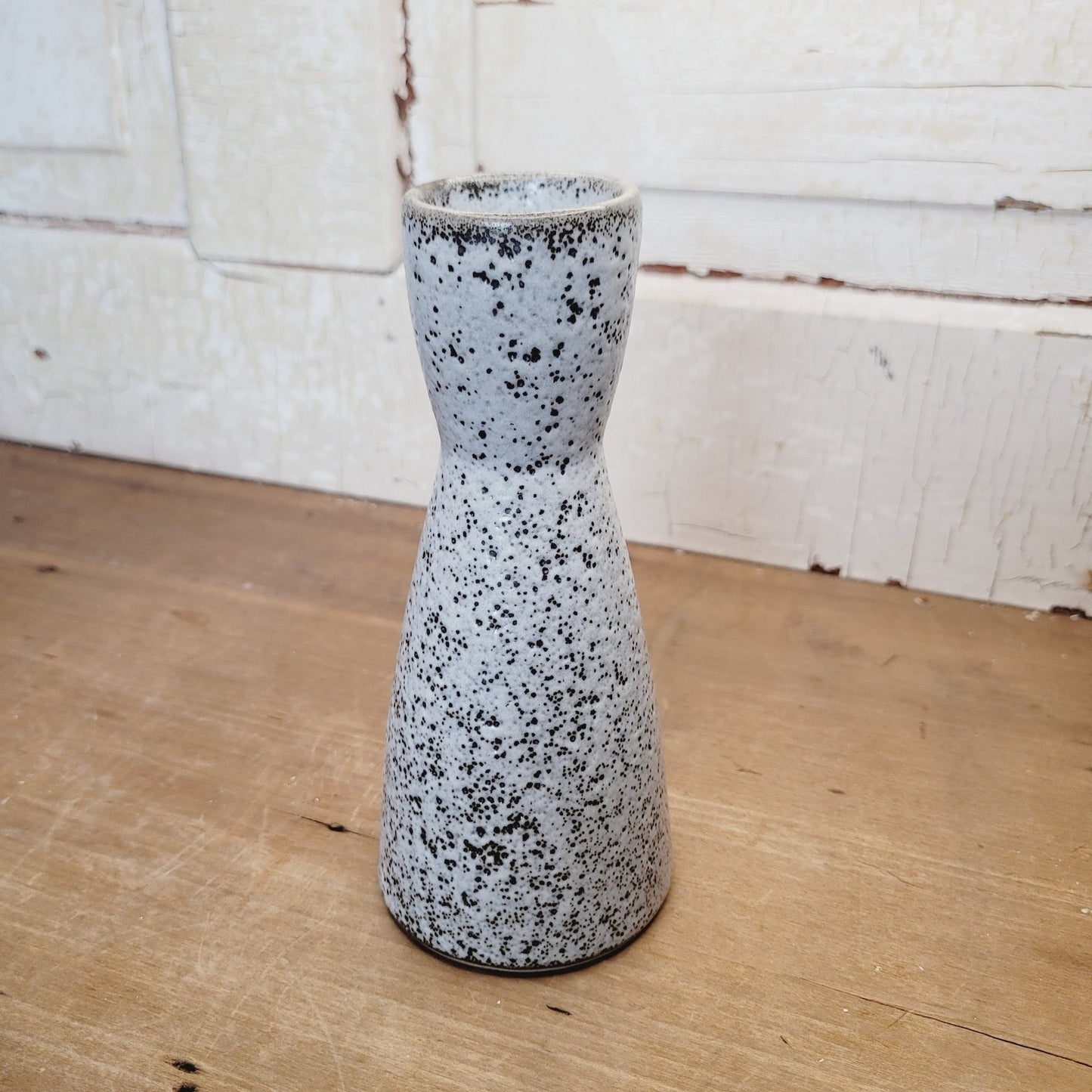 Vintage Pigeon Forge Pottery Vase Speckled Lava Glaze MCM Tennessee 7 In