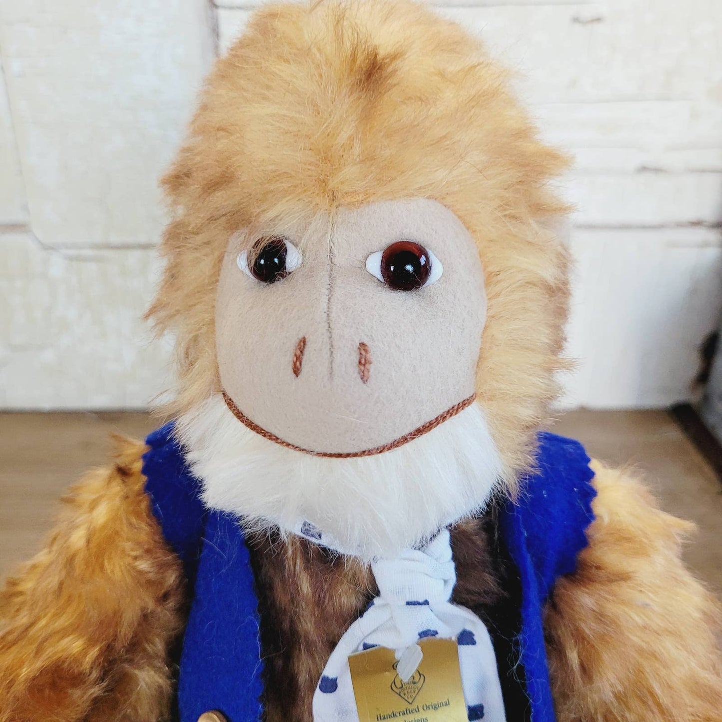 Rare Vintage Sue Foskey Nostalgic Bear Co Monkey Limited Edition Signed