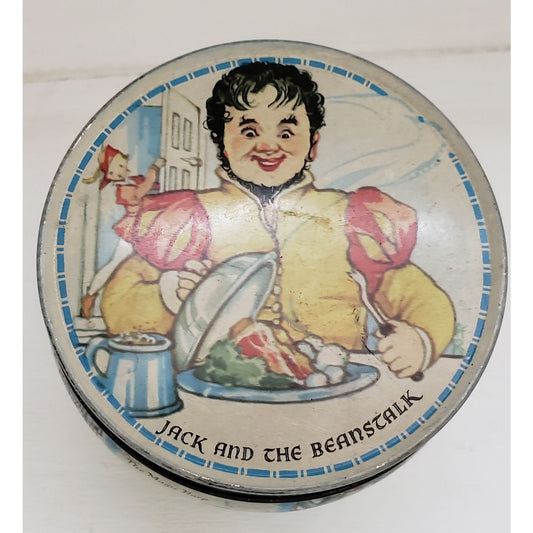 Rare Jack And The Beanstalk Tin - Vintage Collectible