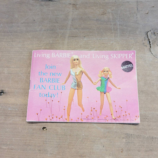 Vintage MOD Barbie "Living Barbie Living Skipper" Booklet