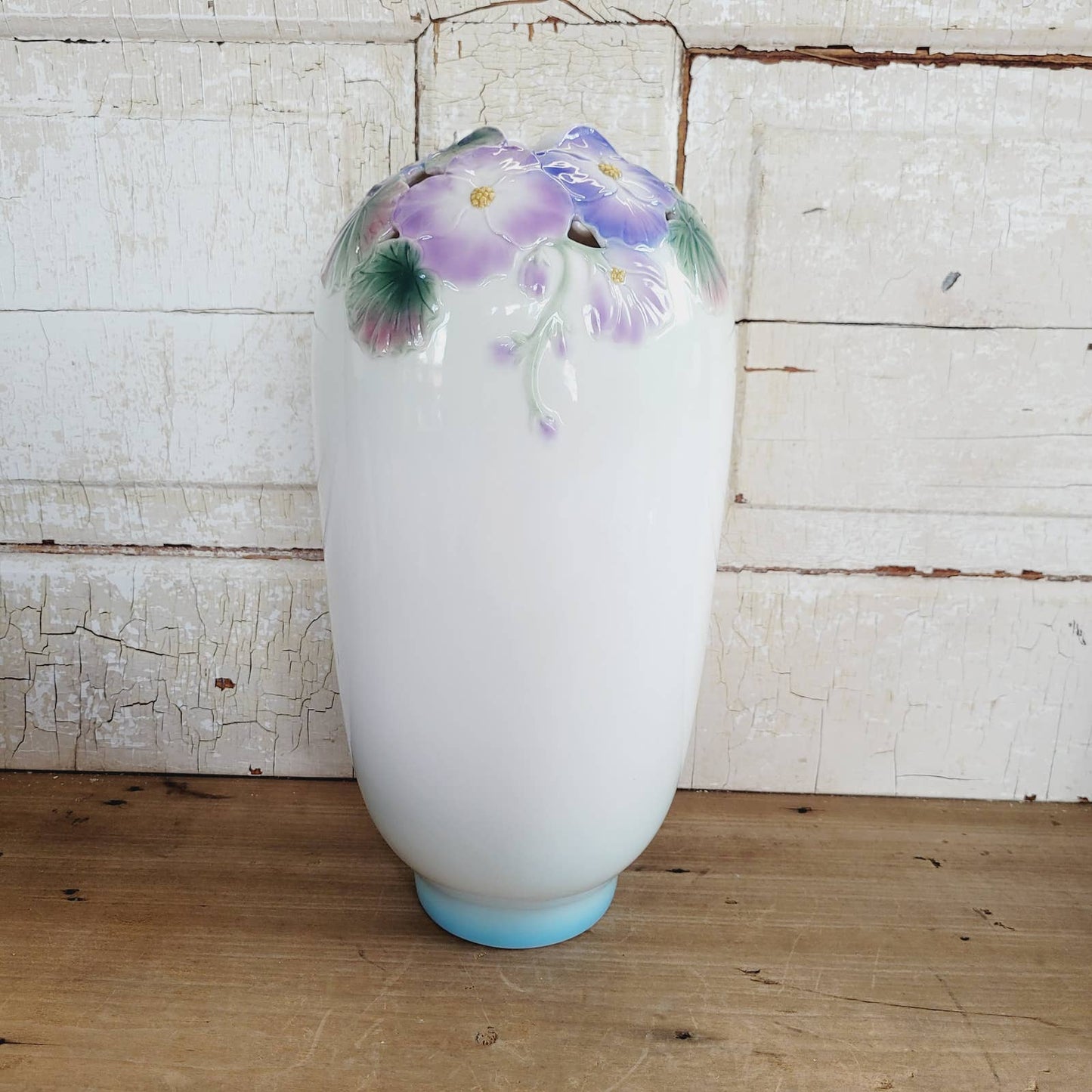 Porcelain Begonia Vase - Vintage Floral - Franz