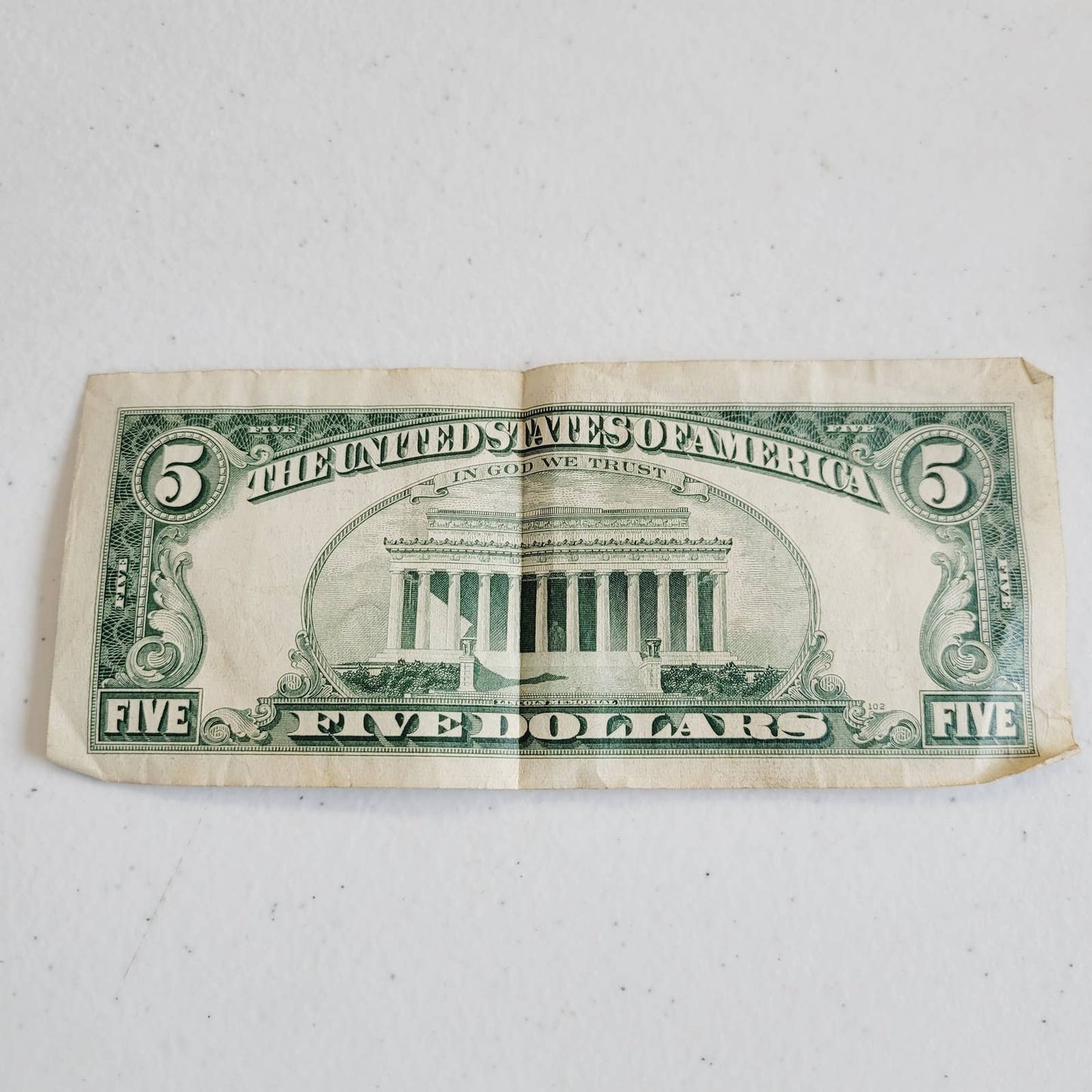 1969 $5 Five Dollar Bill Currency C