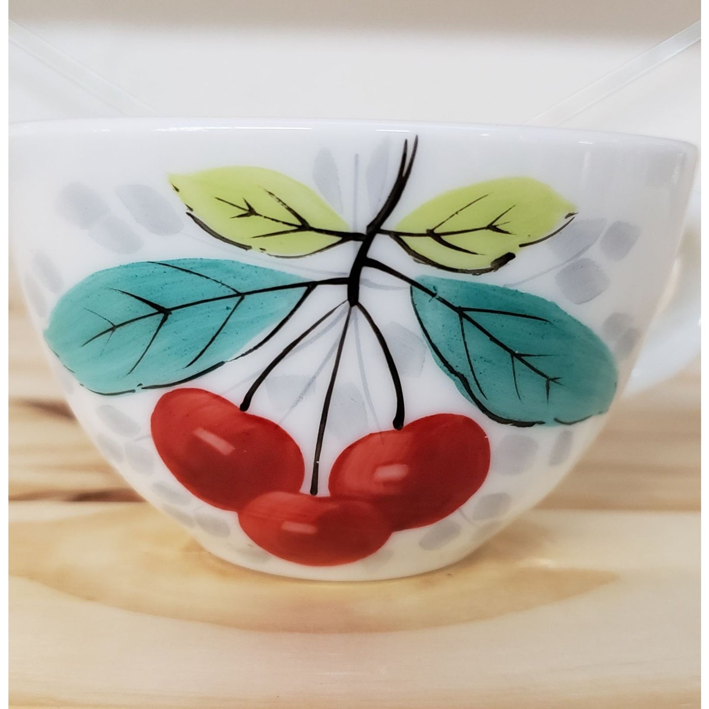 Vintage Milk Glass Cherry Cup