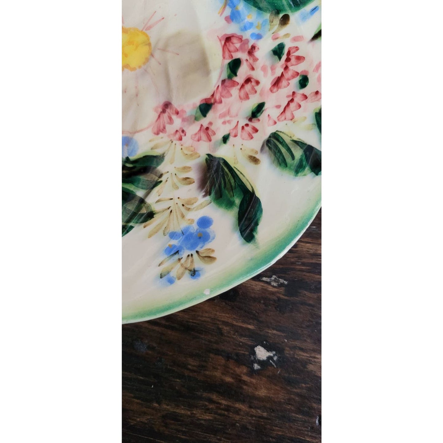 Vintage Borsato Floral Leaf Dish