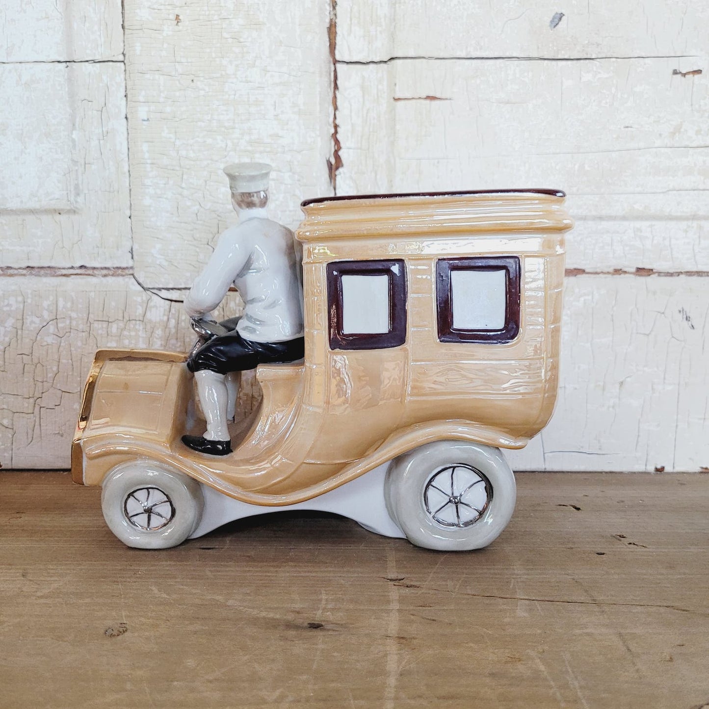 Vintage Car and Driver & Chauffeur Ceramic Bank