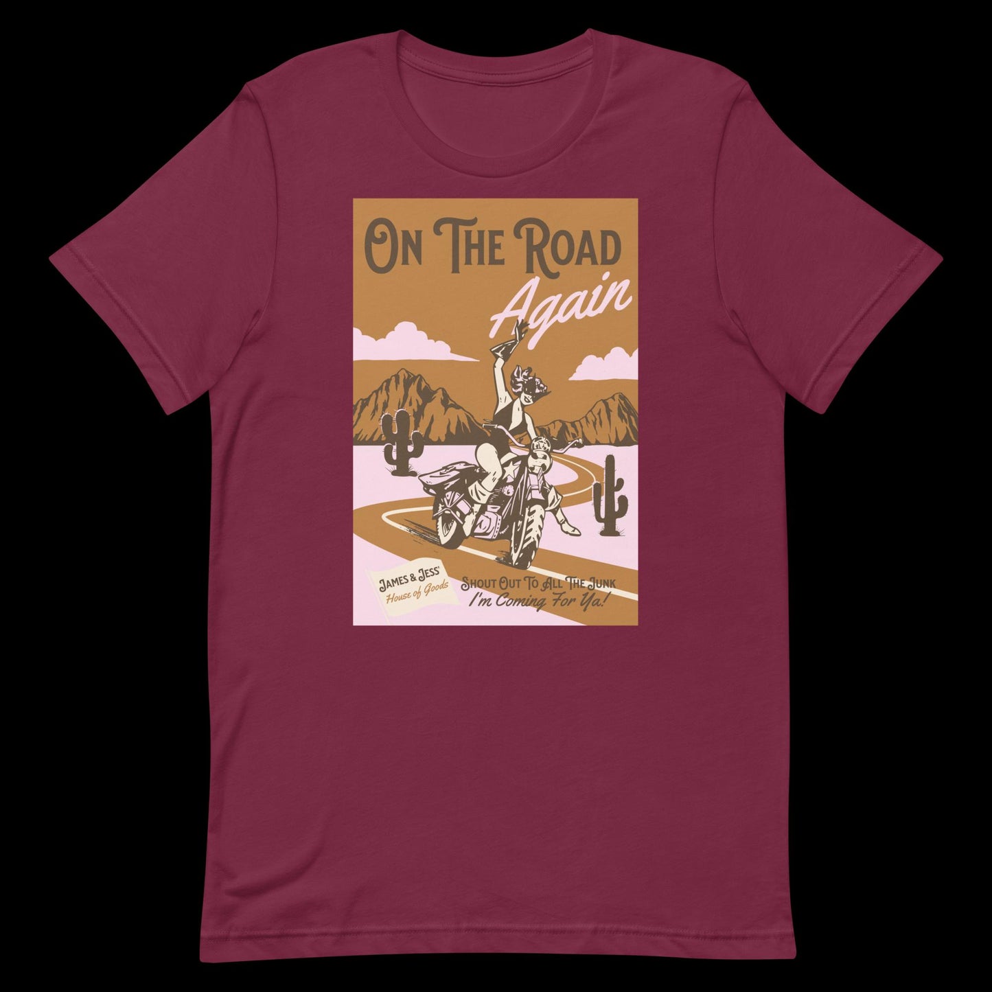 On The Road Again Vintage Style T-Shirt