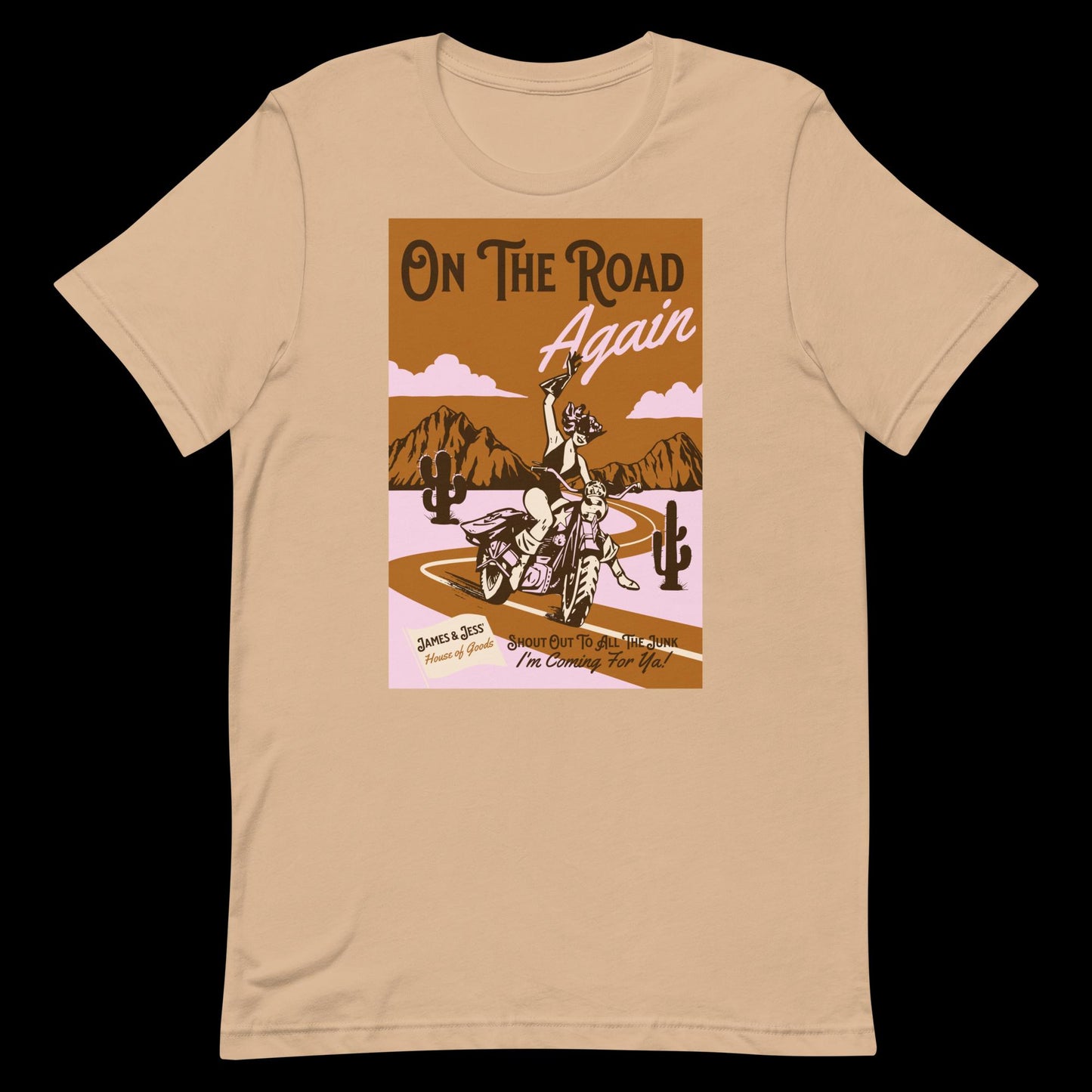 On The Road Again Vintage Style T-Shirt