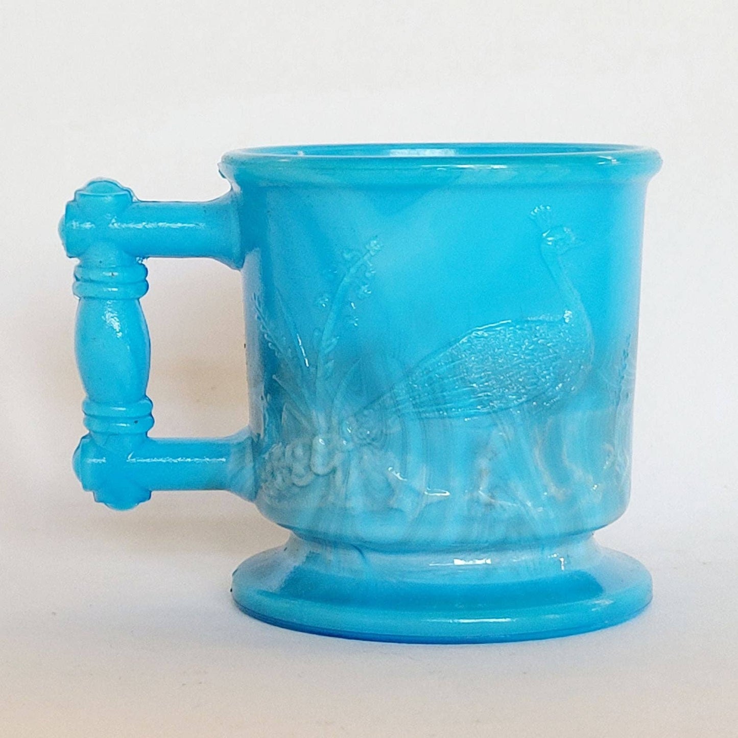 Boyd Glass Children's Mug Blue Slag.