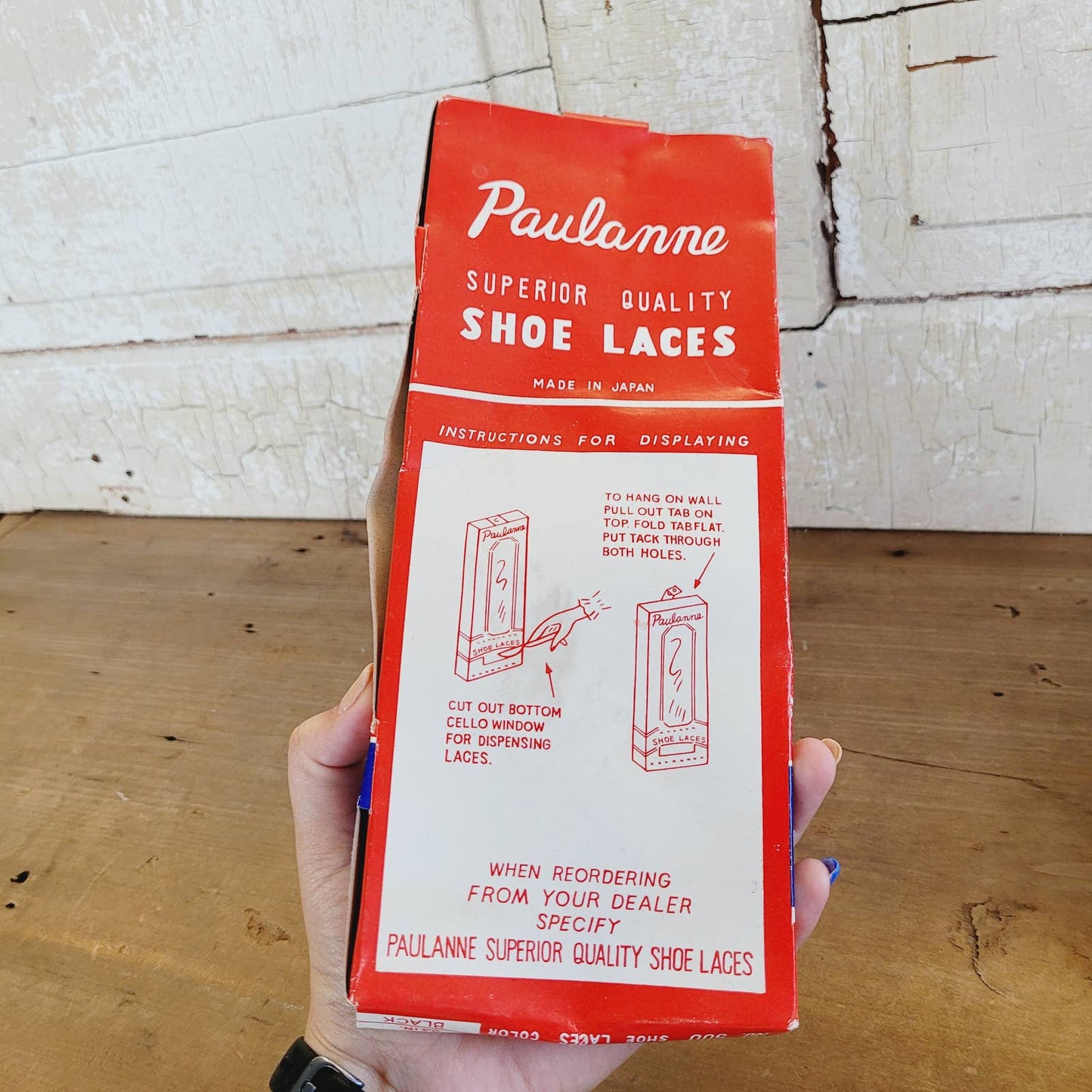 Vintage 24 Pairs PAULANNE Black 24" Shoe Laces, Made in Japan, Original Package