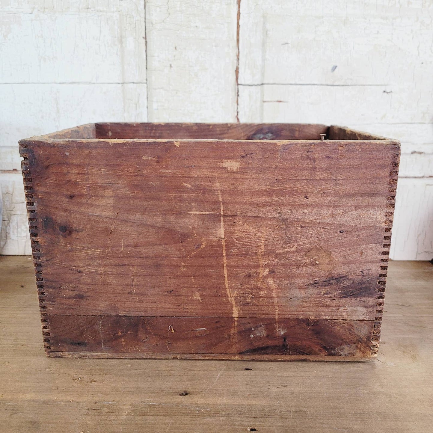 Antique Klaxet Wood Crate with $6 Paper Labels