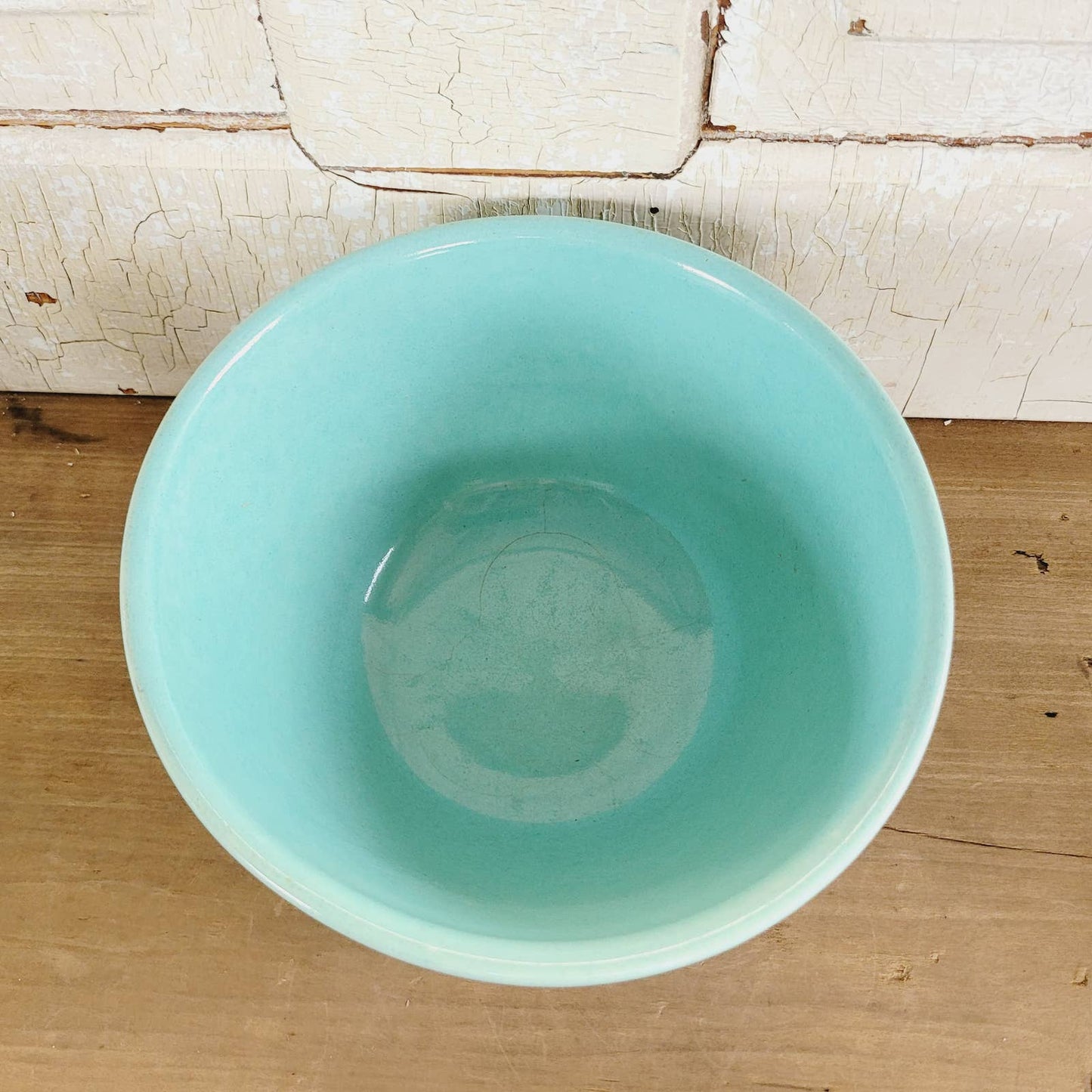 Vintage Beehive Mixing Bowl Turquoise Pottery