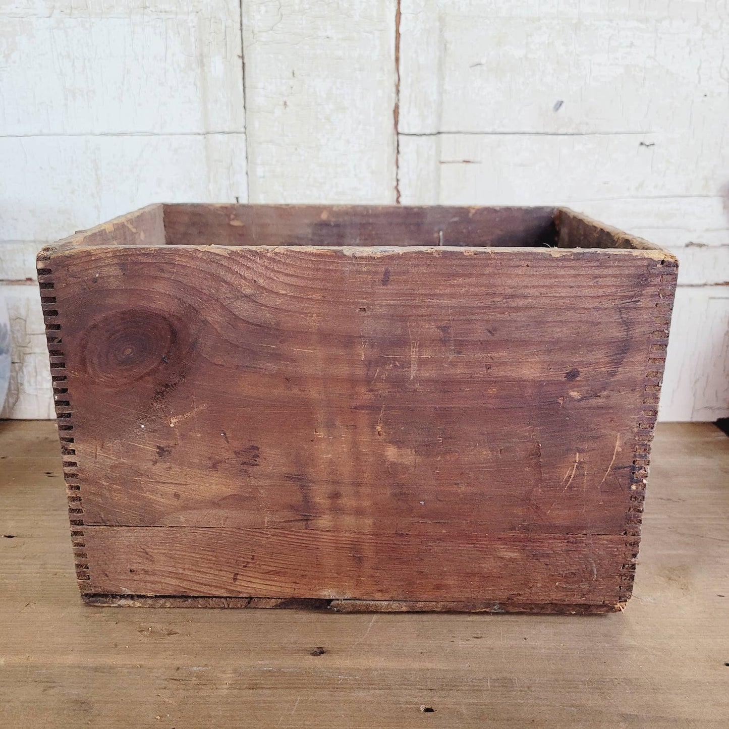 Antique Klaxet Wood Crate with $6 Paper Labels