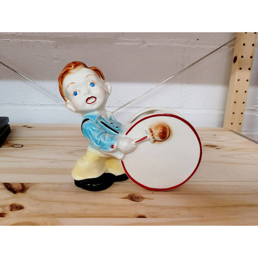 Vintage Drummer Boy Planter